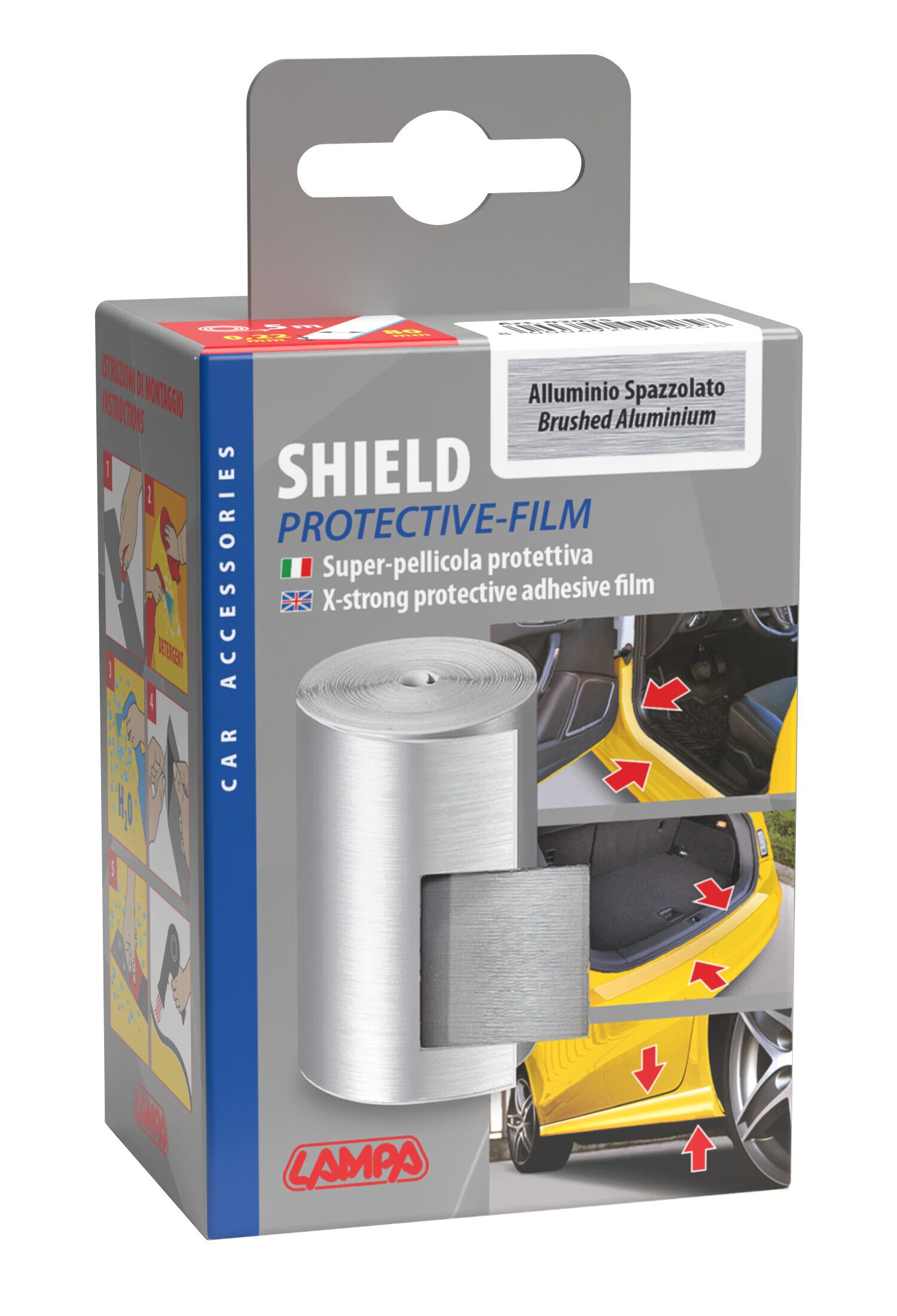 Shield, super-pellicola protettiva adesiva - Alluminio spazzolato - Image 5