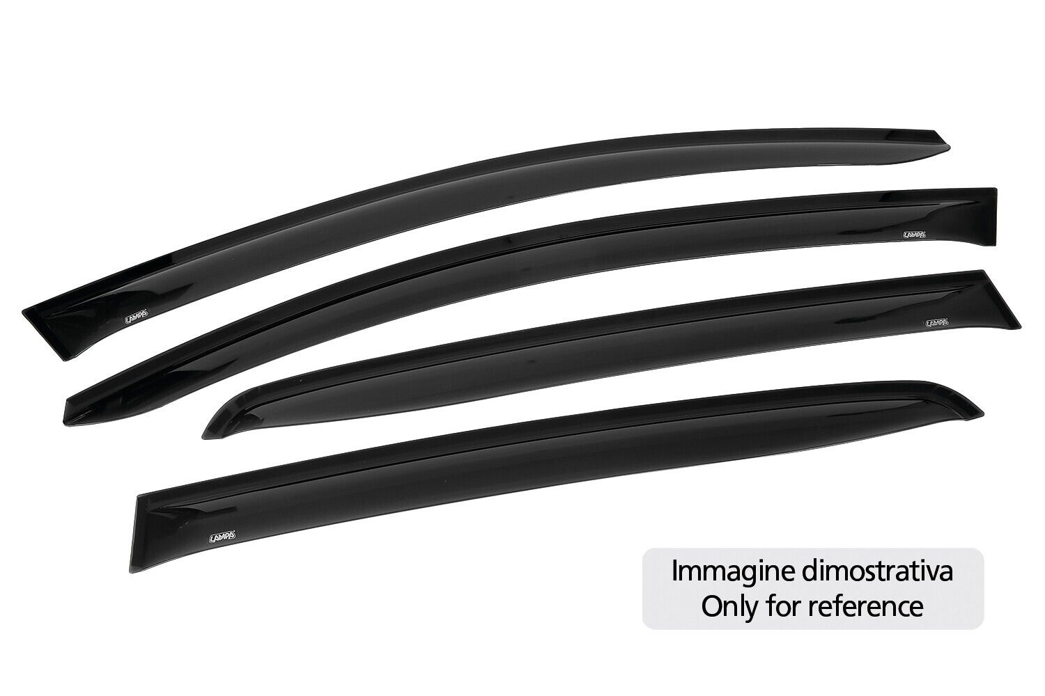 Air-Plus, deflettori aria adesivi ant+post - compatibile per Citroen C-Elysée 4p (03/16>12/18)