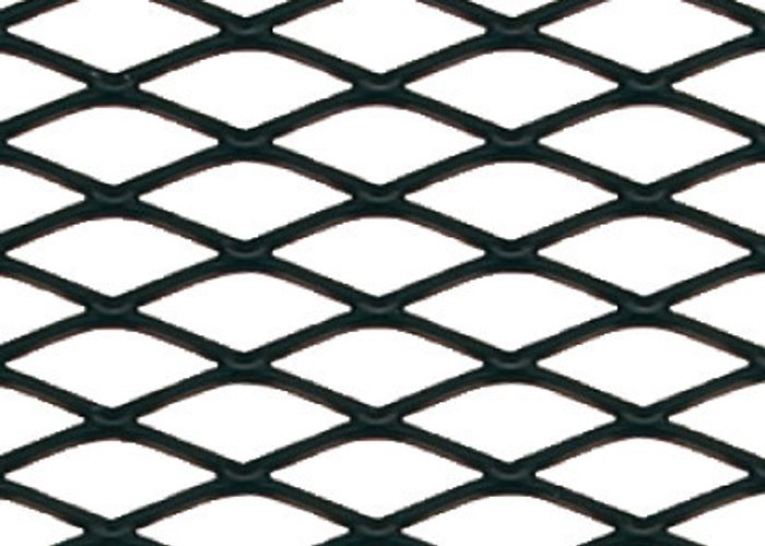 Racing Grill - Rombo medio 6x12 mm - 120x20 cm - Nero anodizzato