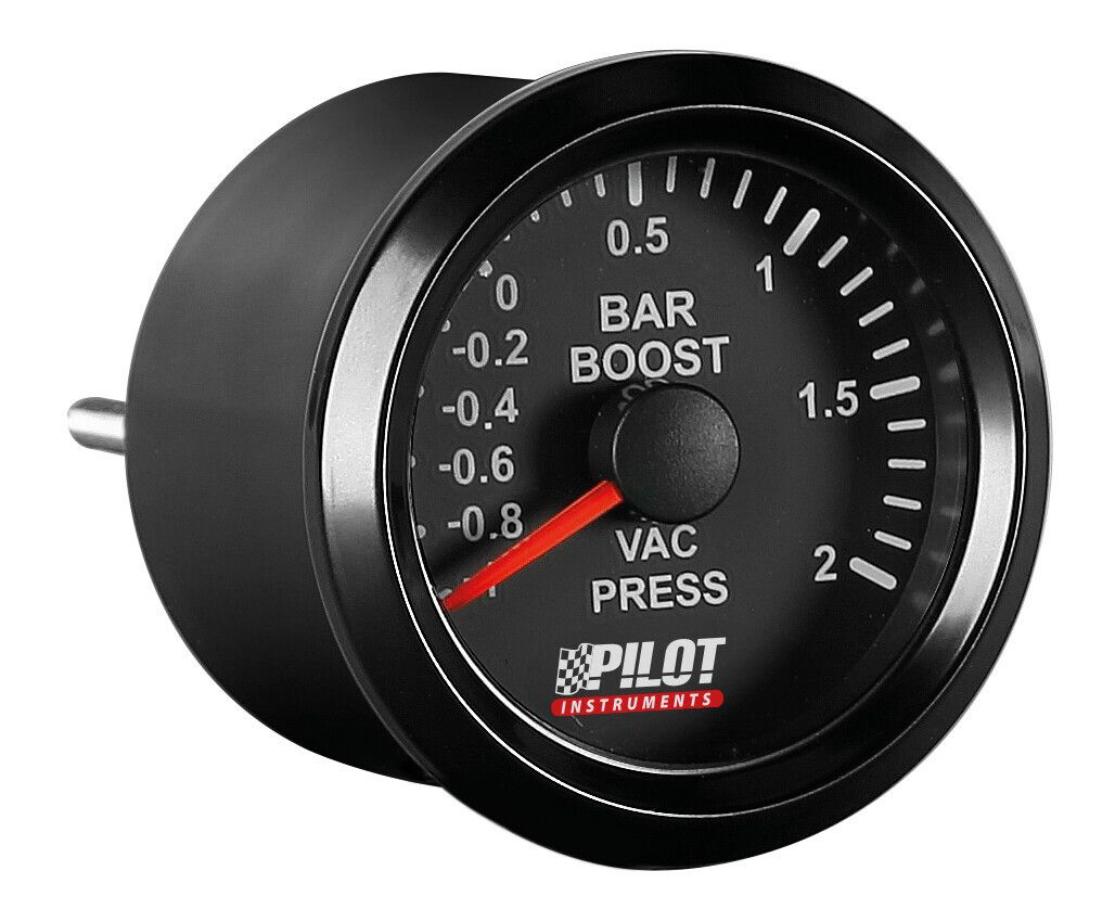 Black Analogue Gauge Series, Pressione turbo - Ø 2” (52 mm)