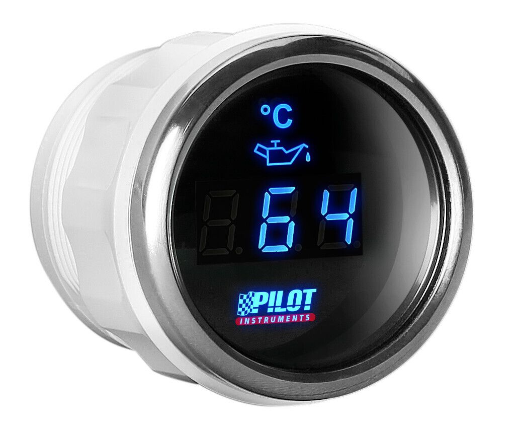 Black Digital Gauge Series, Temperatura Olio - Ø 2” (52 mm)