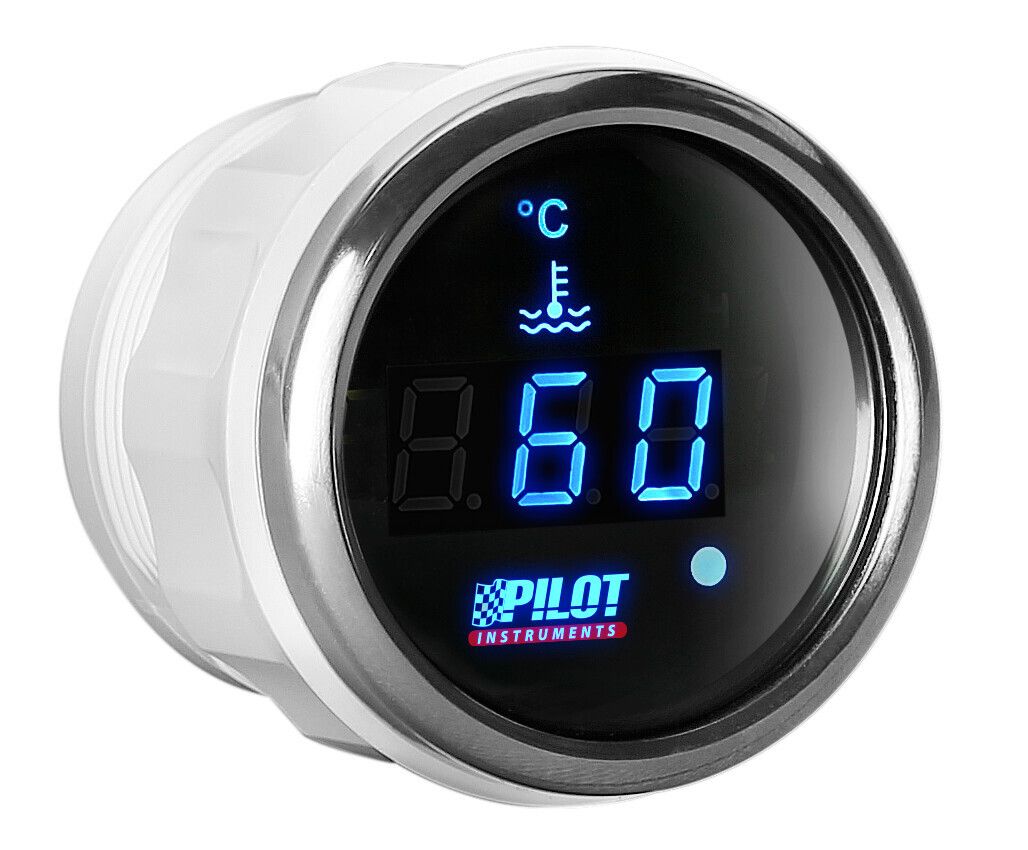 Black Digital Gauge Series, Temperatura Acqua - Ø 2” (52 mm)