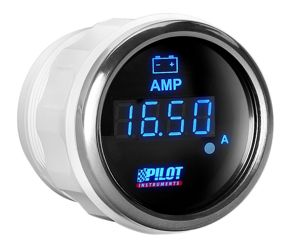 Black Digital Gauge Series, Amperometro - Ø 2” (52 mm)