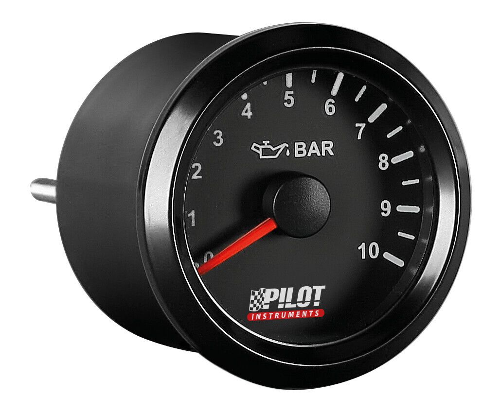 Black Analogue Gauge Series, Pressione olio - Ø 2” (52 mm)