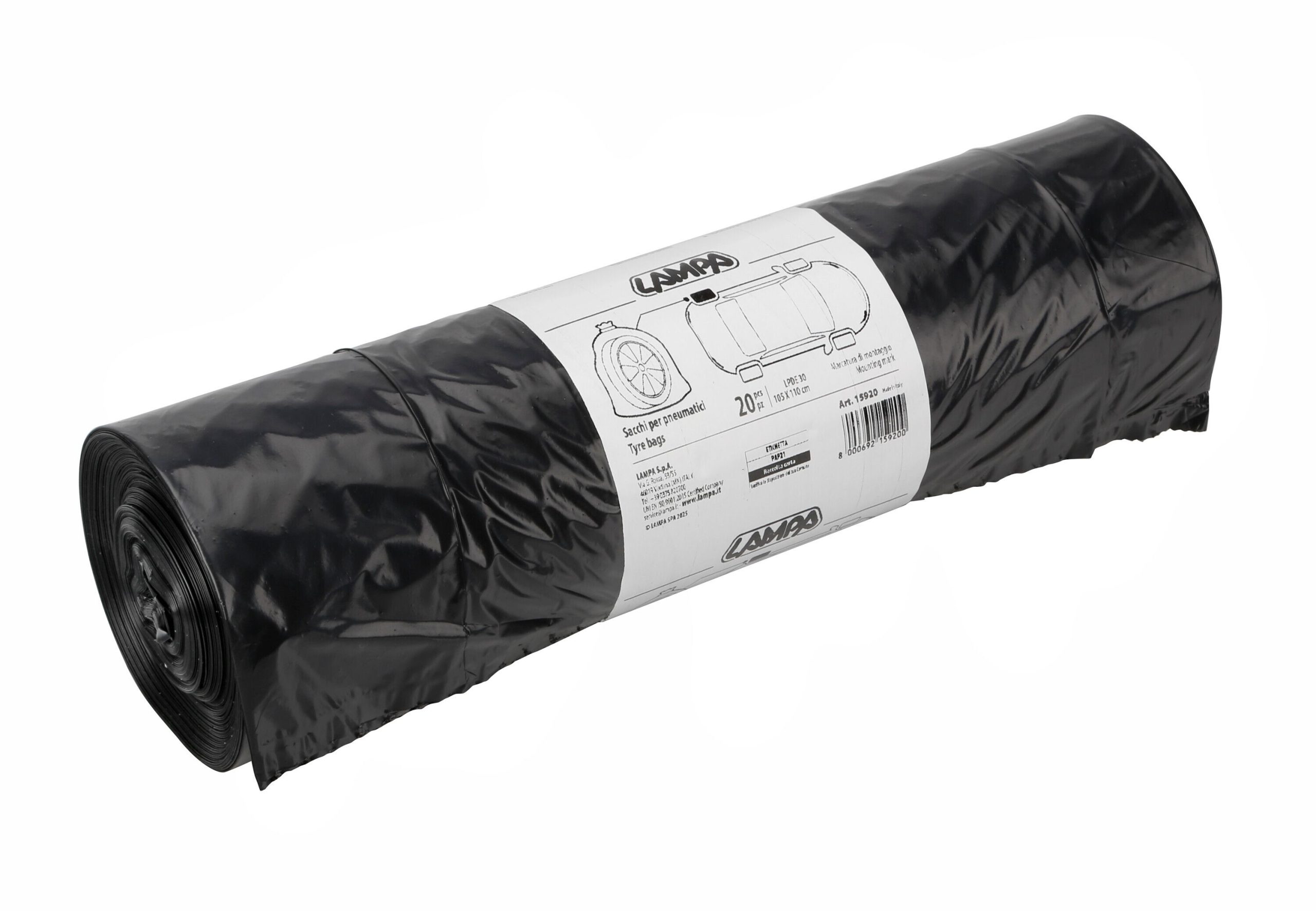 Sacchi per pneumatici, 20 pz - 105x110 cm