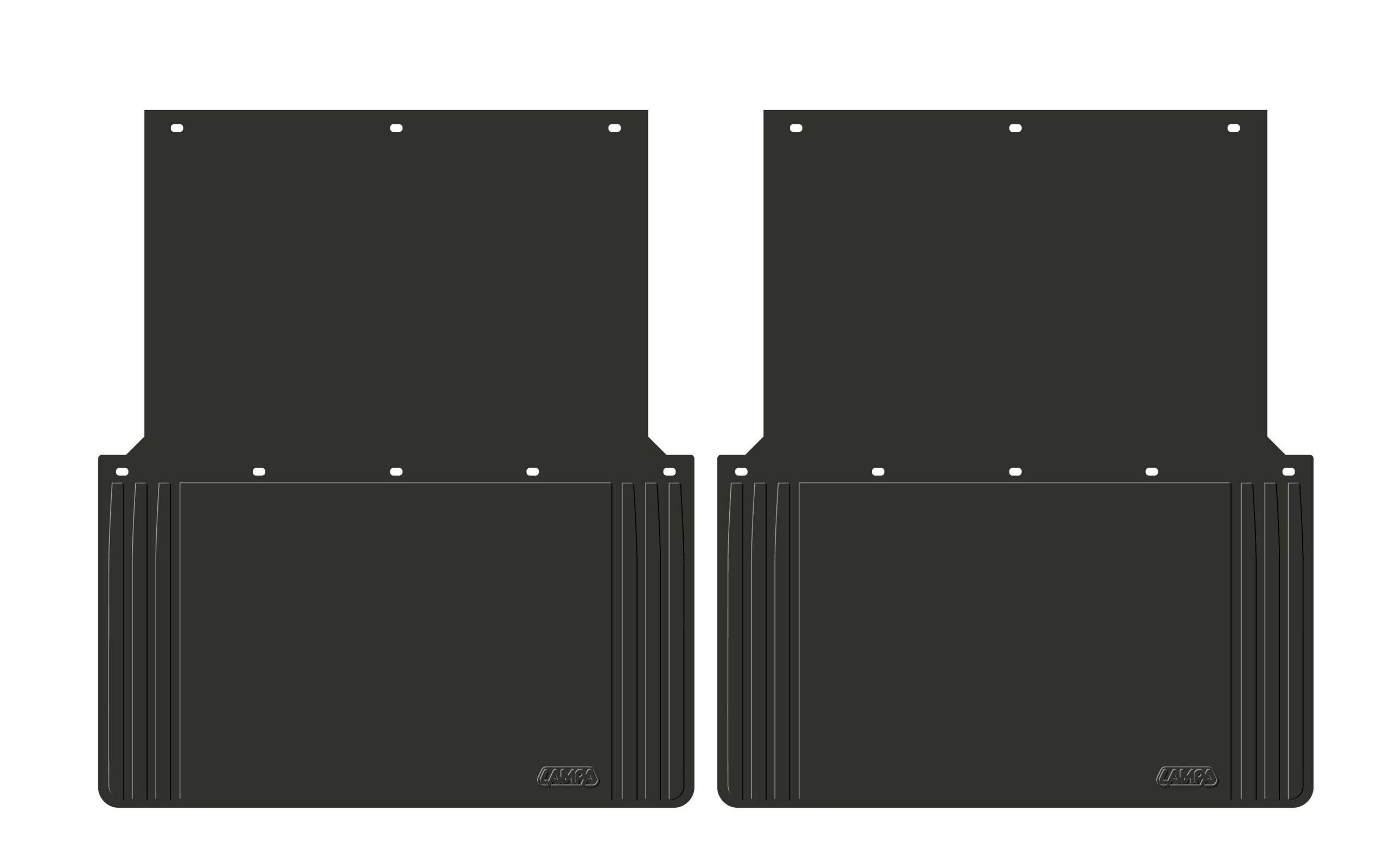Coppia paraspruzzi in PVC omologati antispruzzo - 60x70 cm