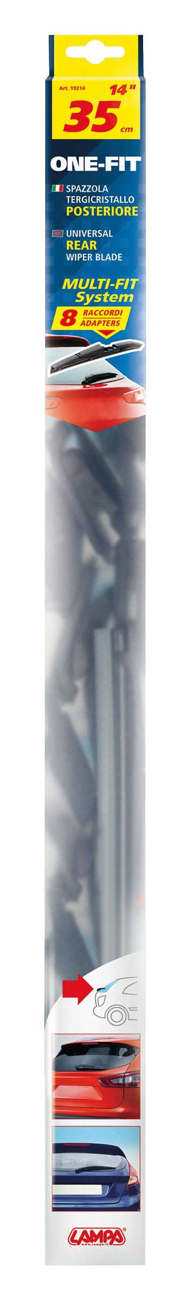 One Fit, spazzola tergicristallo posteriore - 35 cm (14") - 1 pz - Image 3
