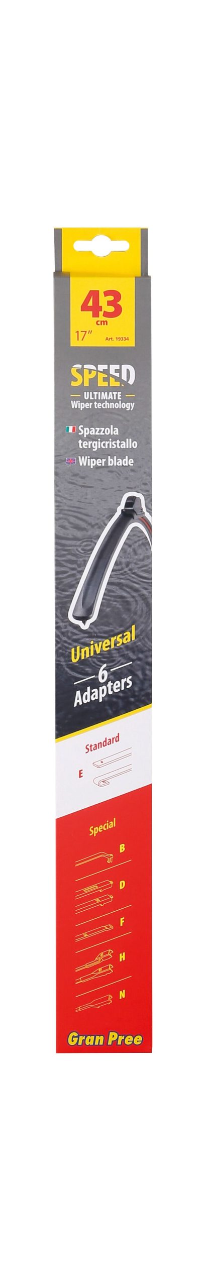 Gran-Pree Speed, spazzola tergicristallo - 43 cm (17") - 1 pz - Image 3
