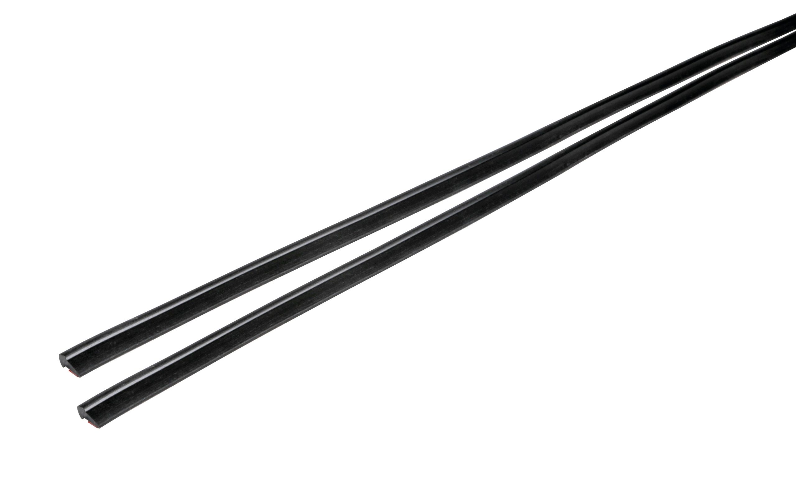 Door-Strip, strisce salvaporta adesive, 2 pz - 2 x 65 cm - Nero