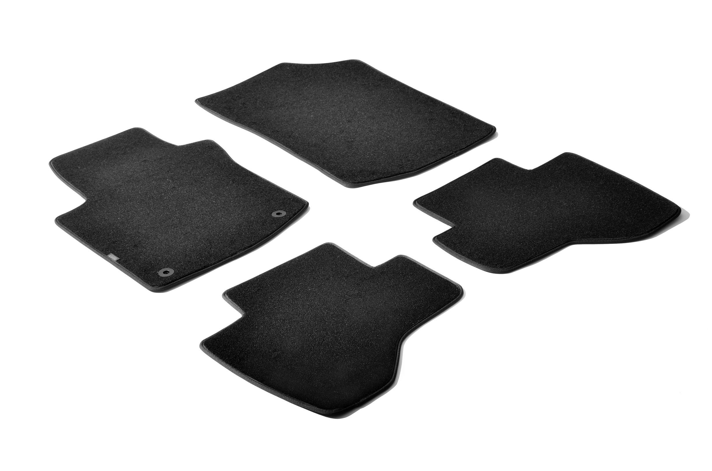 Set tappeti su misura in moquette - compatibile per Citroen C1 3p (05/05>05/14) 2 fix lato guida - Citroen C1 5p (05/05>05/14) 2 fix lato guida - Peugeot 107 3p (07/05>12/14) 2 fix lato guida - Peuge