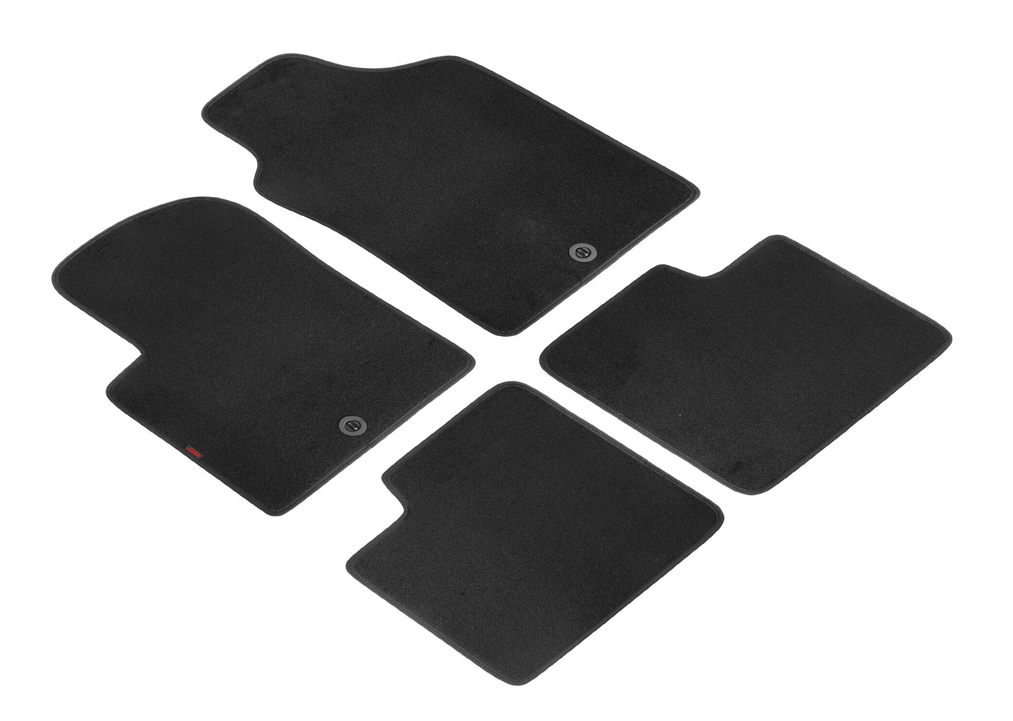 Set tappeti su misura in moquette - compatibile per Abarth 500 (07/08>05/16) - Abarth 500C (06/10>05/16) - Abarth 595 (06/16>08/24) - Abarth 695 Biposto (12/14>12/17) - Fiat 500 (07/07>06/19) 1 fix l