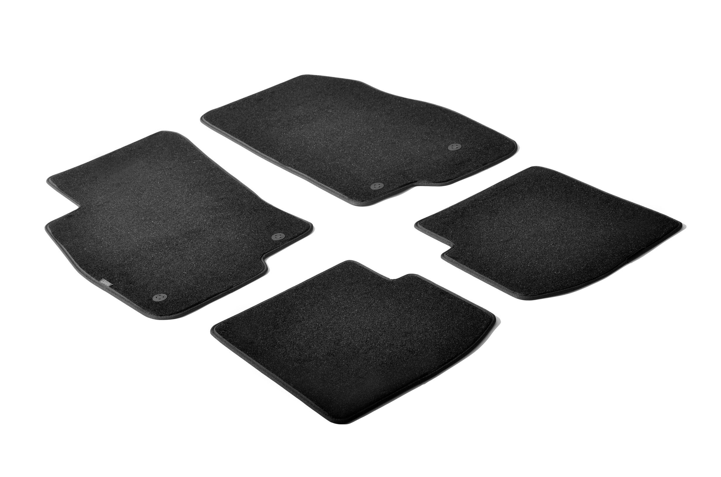 Set tappeti su misura in moquette - compatibile per Abarth Punto 3p (05/08>06/11) - Abarth Punto Evo 3p (06/10>04/12) - Fiat Punto 3p (01/12>08/18) - Fiat Punto 5p (01/12>04/19) - Fiat Punto Evo 3p (