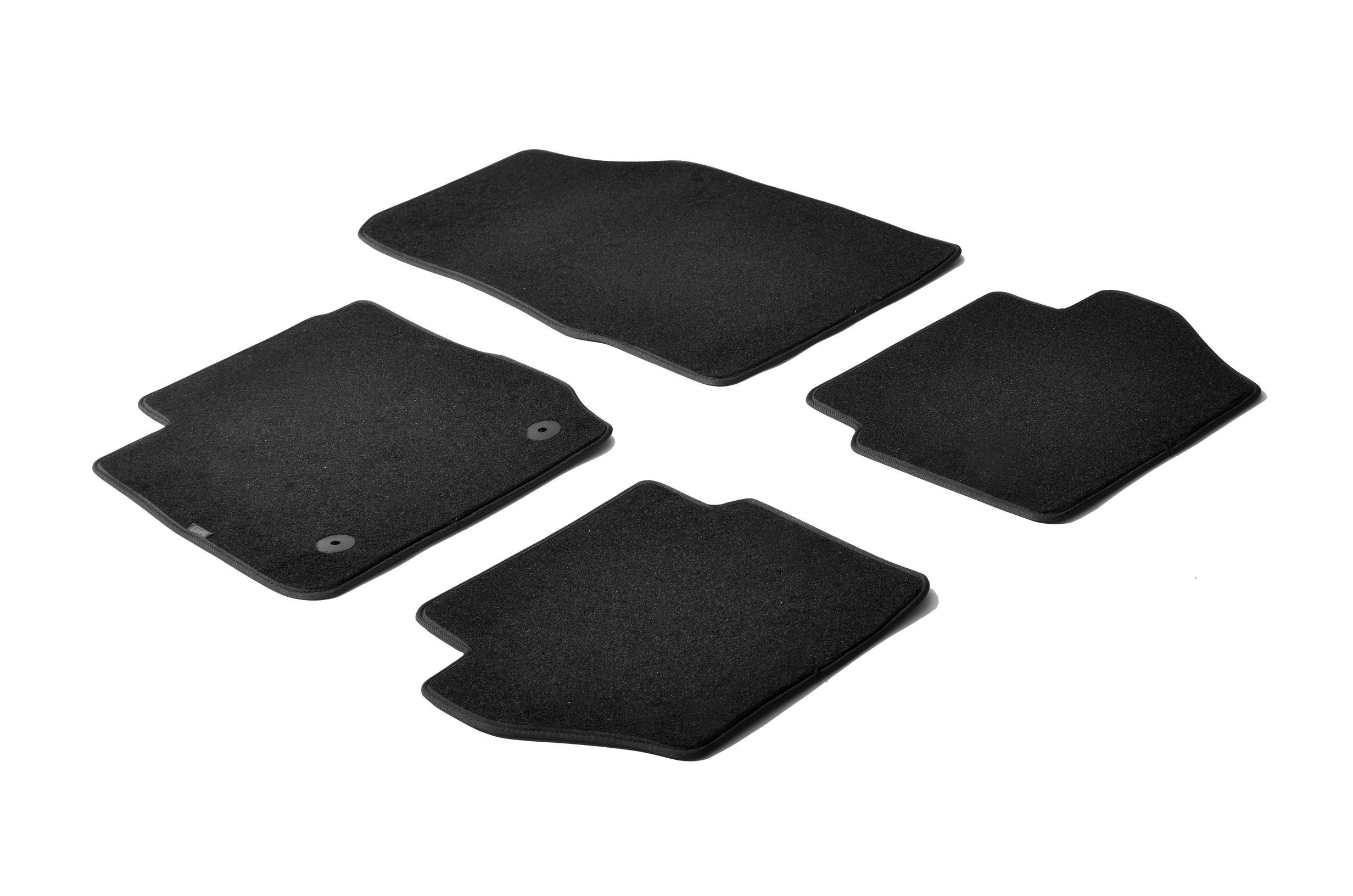 Set tappeti su misura in moquette - compatibile per Ford Fiesta 3p (03/11>05/17) fix a bottone - Ford Fiesta 5p (03/11>05/17) fix a bottone