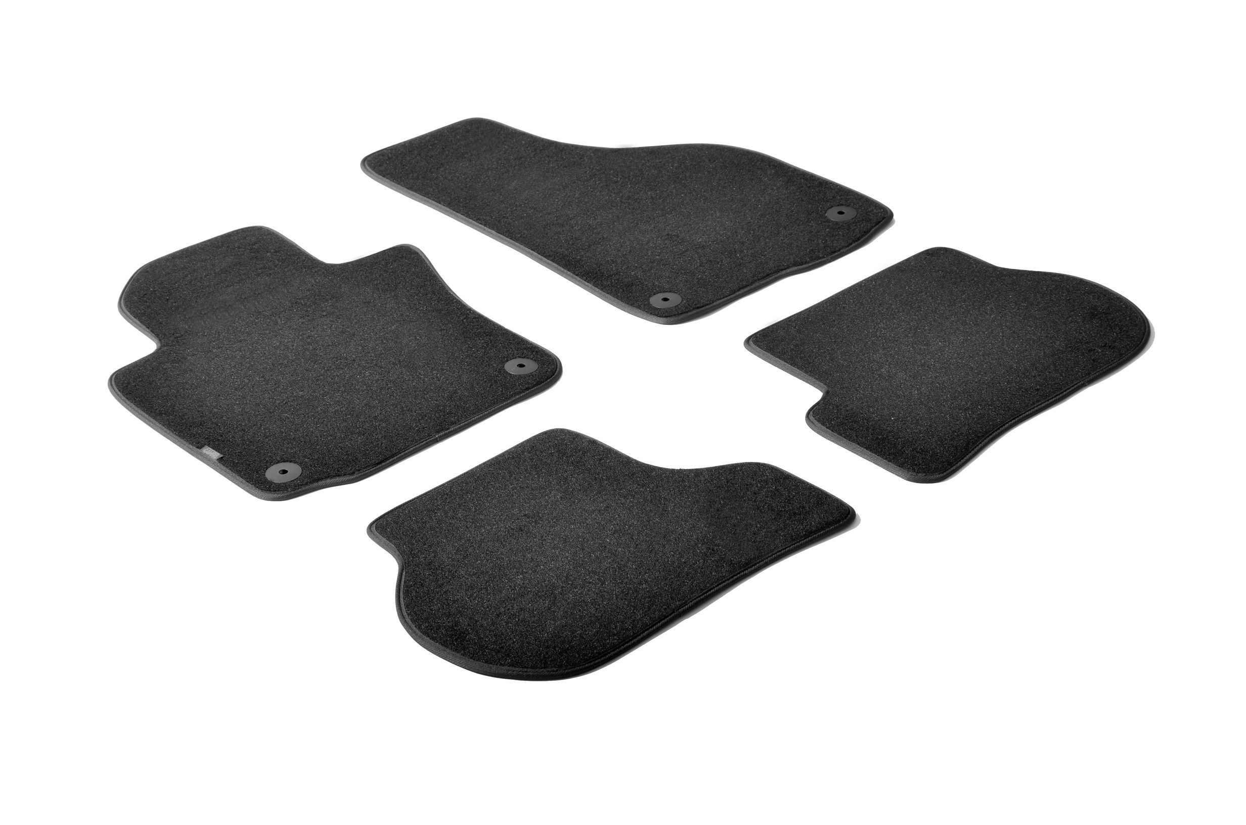 Set tappeti su misura in moquette - compatibile per Skoda Octavia 5p (09/04>02/13) - Skoda Octavia Wagon (01/05>04/13) - Volkswagen Golf V 3p (11/03>10/08) - Volkswagen Golf V 5p (11/03>10/08) - Volk