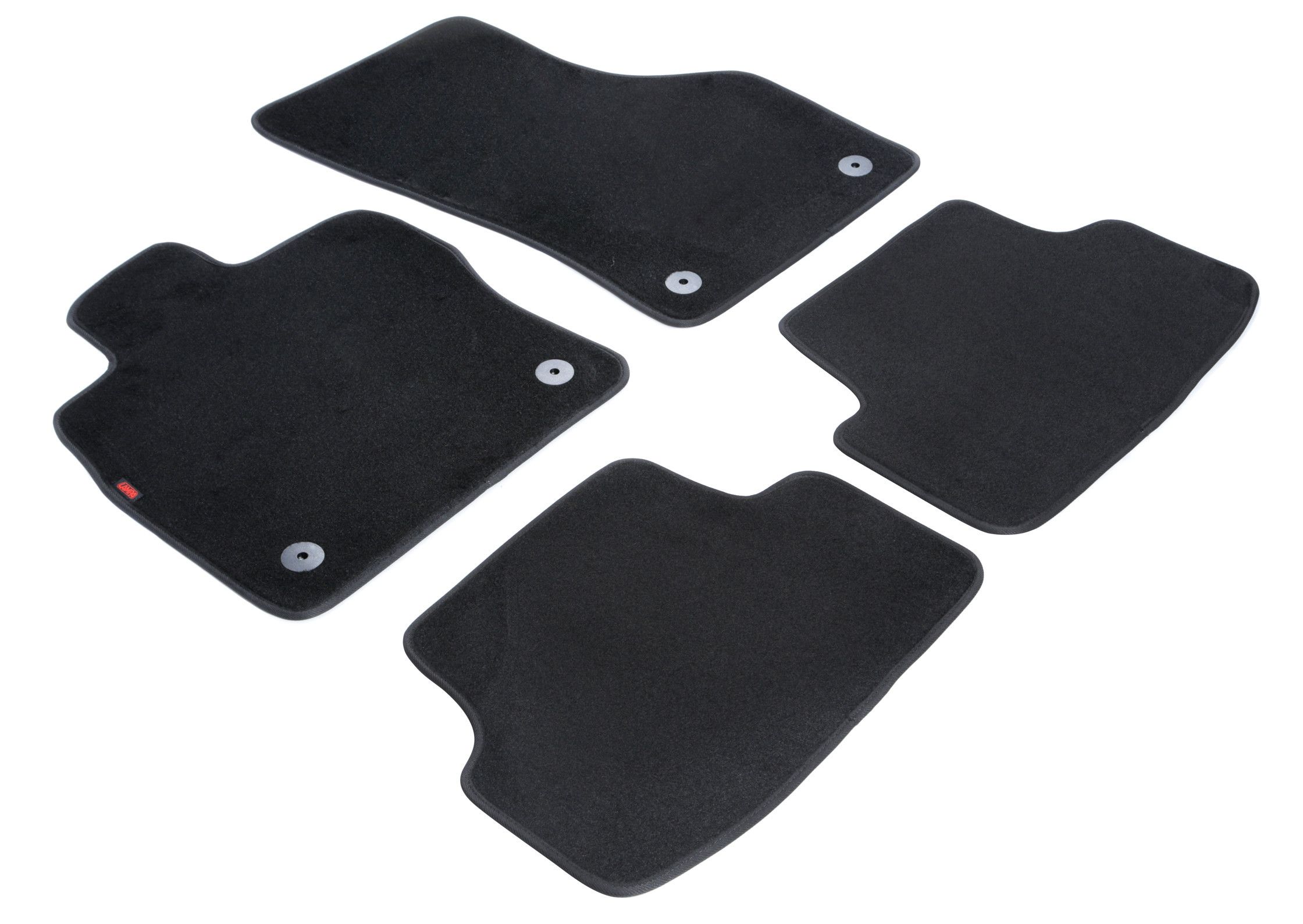 Set tappeti su misura in moquette - compatibile per Audi A3 Sportback (11/12>04/20) - Seat Leon 5p (01/13>05/20) - Seat Leon SC (06/13>09/18) - Seat Leon ST (01/14>05/20) - Seat Leon X-Perience (03/1
