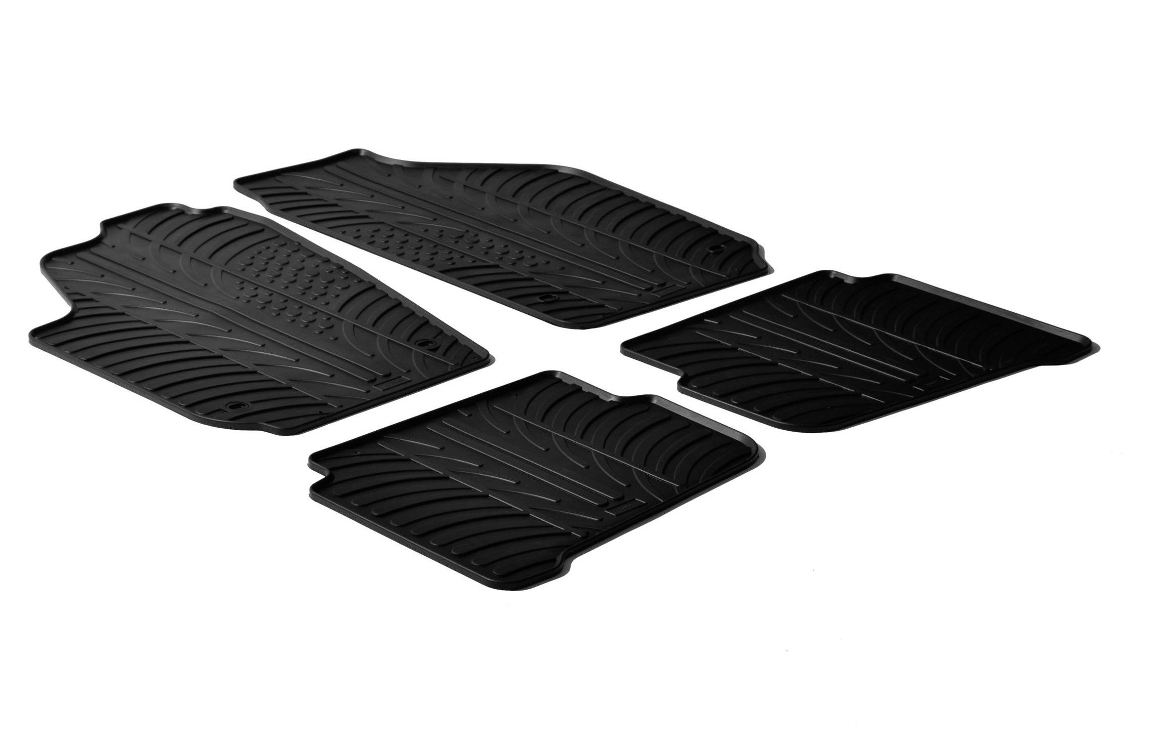 Set tappeti su misura in gomma - compatibile per Seat Cordoba (01/03>08/09) - Seat Ibiza 3p (01/02>08/09) - Seat Ibiza 5p (01/02>05/08) - Volkswagen Polo 3p (11/01>08/09) - Volkswagen Polo 5p (11/01>