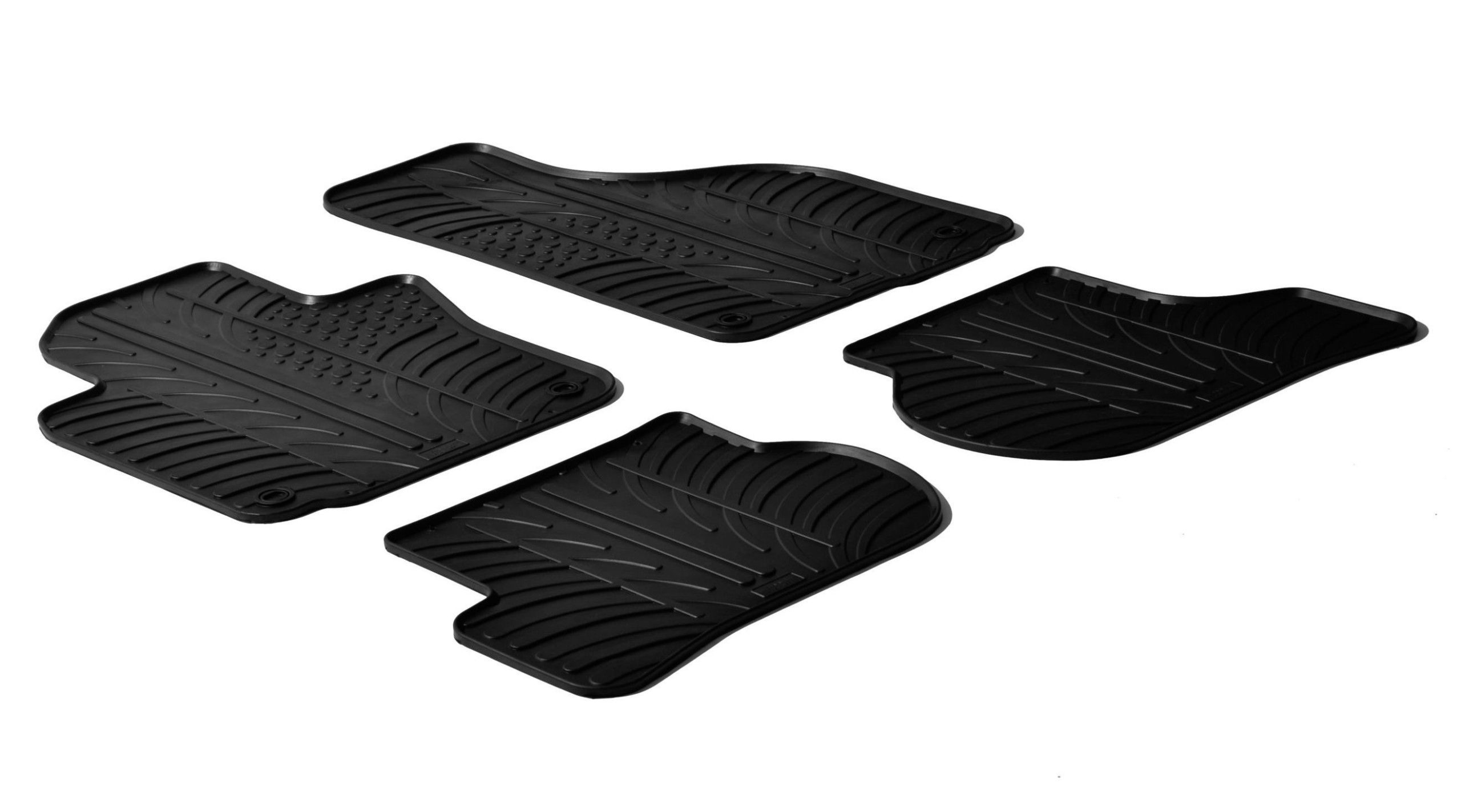 Set tappeti su misura in gomma - compatibile per Volkswagen Golf V 3p (11/03>10/08) fix tondi integrati - Volkswagen Golf V 5p (11/03>10/08) fix tondi integrati - Volkswagen Golf V Variant (05/07>09/