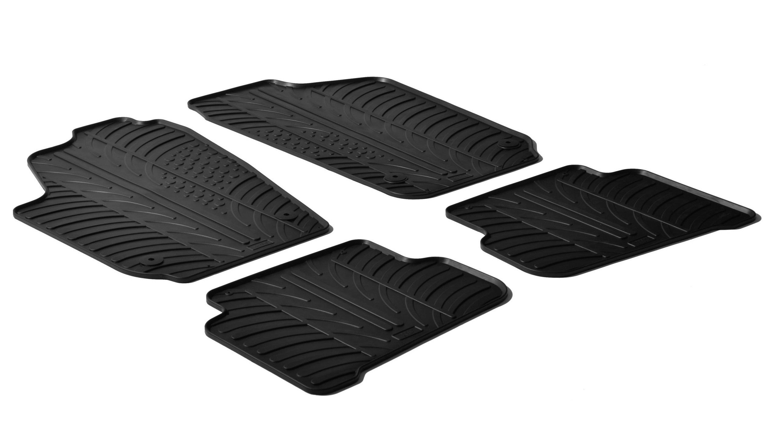 Set tappeti su misura in gomma - compatibile per Volkswagen Polo 3p (09/09>09/17) - Volkswagen Polo 5p (09/09>09/17)
