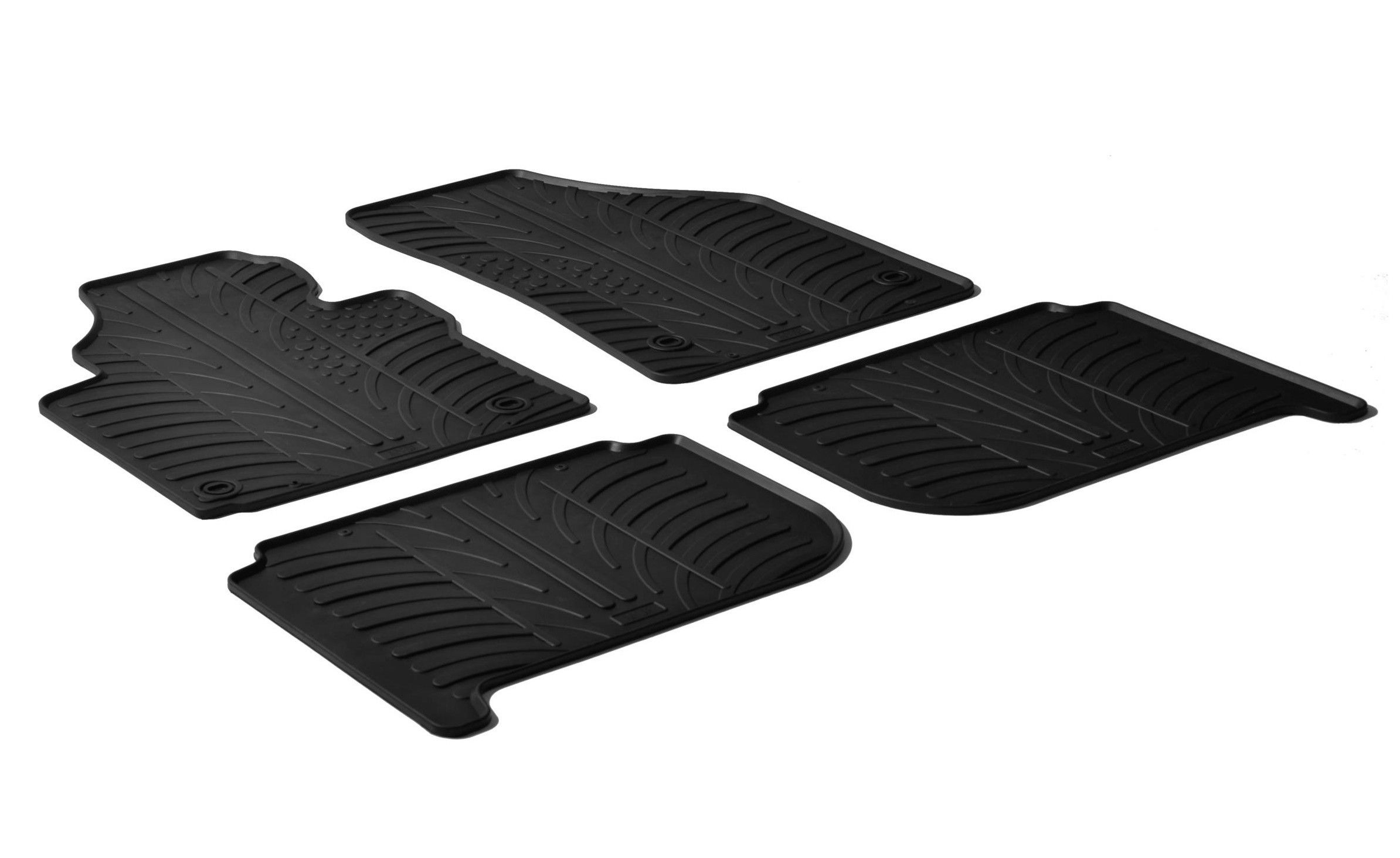 Set tappeti su misura in gomma - compatibile per Volkswagen Touran (05/03>08/15)
