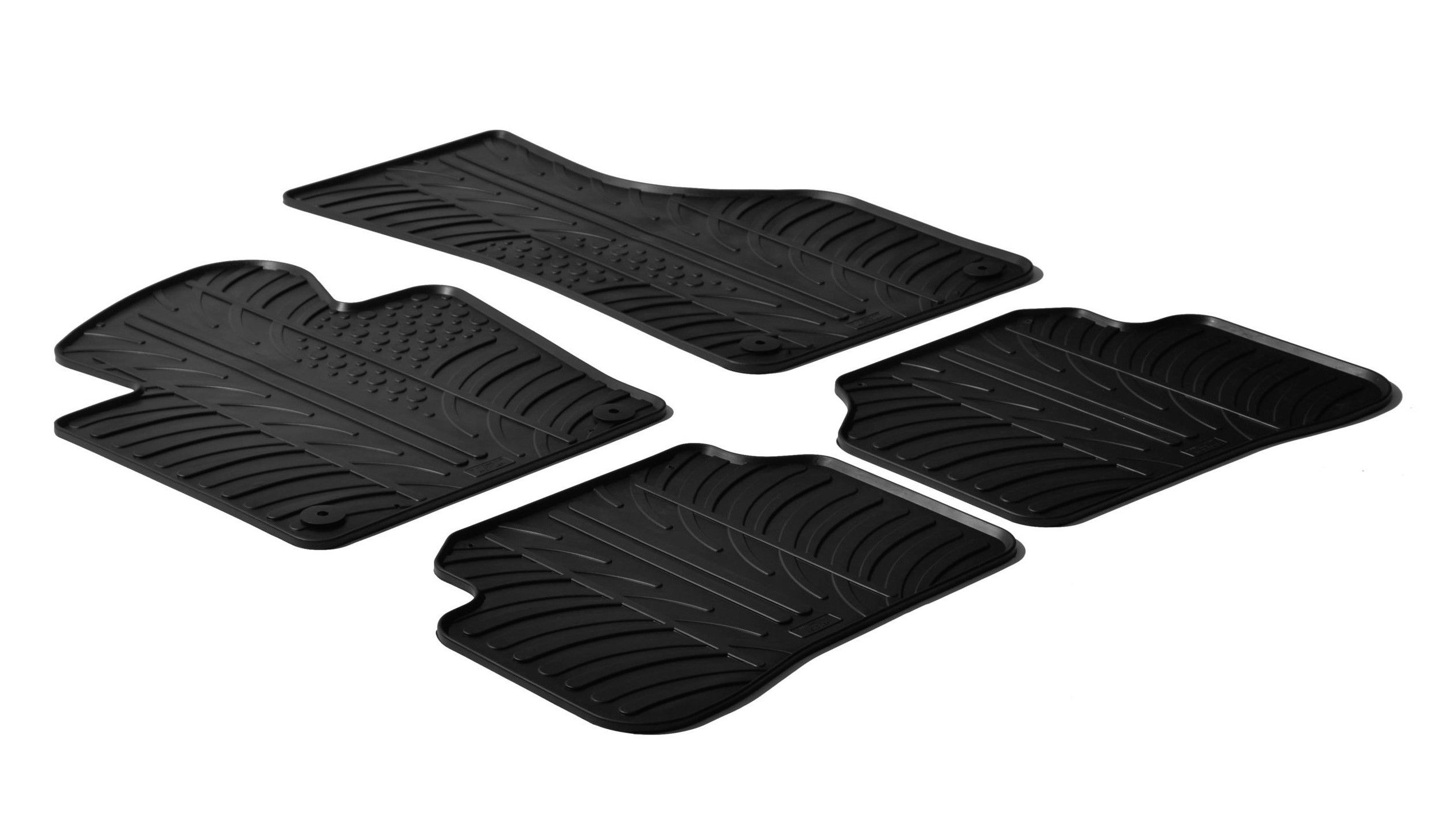 Set tappeti su misura in gomma - compatibile per Volkswagen Passat 4p (01/11>10/14) - Volkswagen Passat Alltrack (03/12>09/15) - Volkswagen Passat Variant (01/11>10/14)