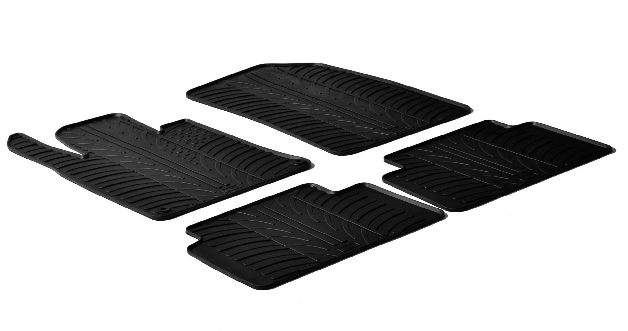 Set tappeti su misura in gomma - compatibile per Peugeot 508 4p (03/11>05/18) - Peugeot 508 Rxh (05/12>05/17) - Peugeot 508 sw (03/11>05/18)