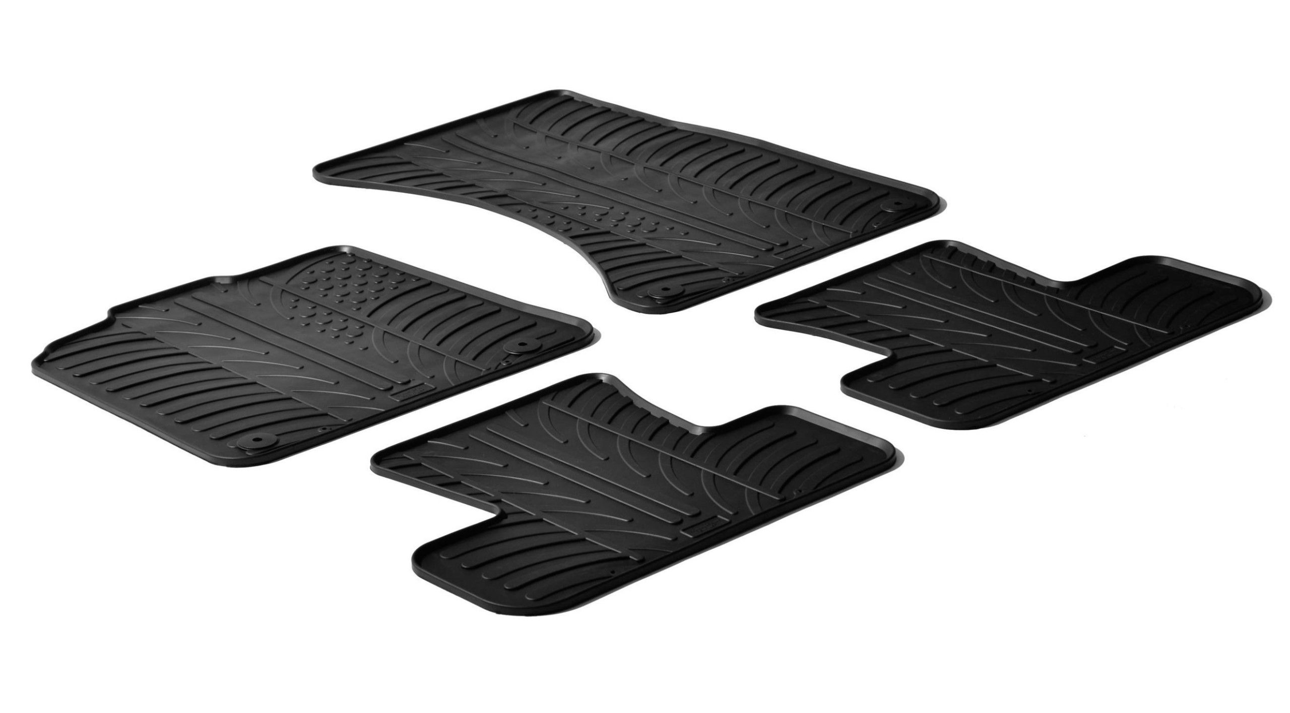 Set tappeti su misura in gomma - compatibile per Audi Q5 5p (11/08>02/17)