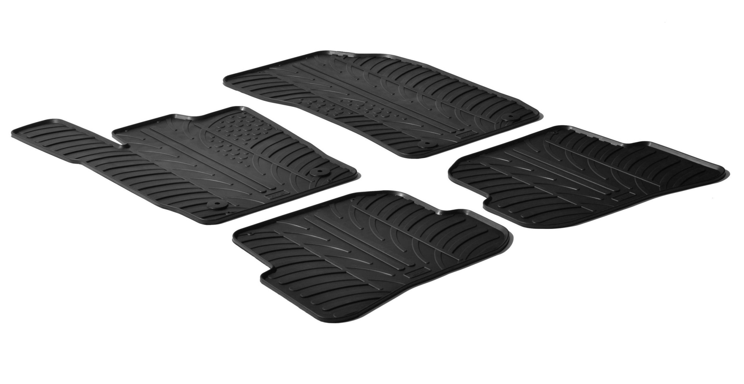 Set tappeti su misura in gomma - compatibile per Audi A1 3p (09/10>10/18) - Audi A1 Sportback (02/12>10/18)