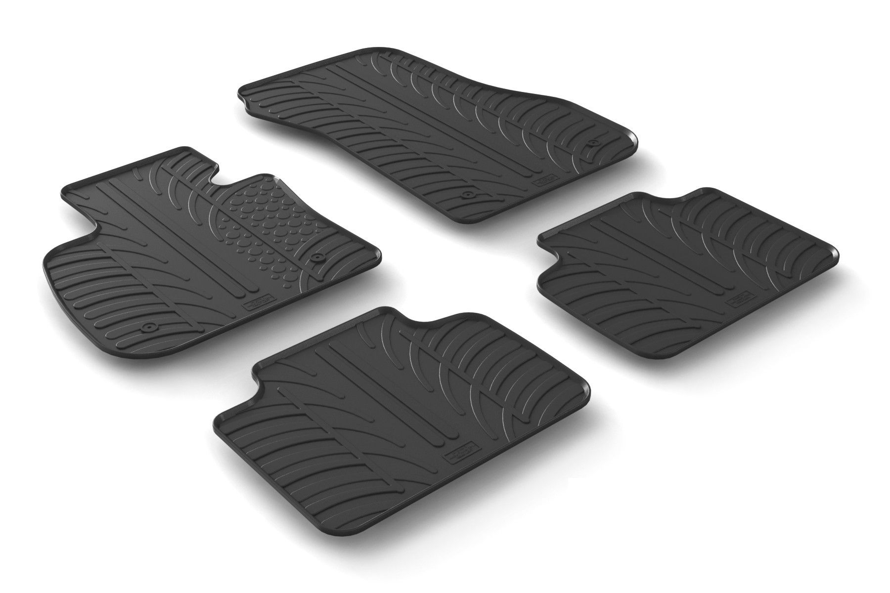 Set tappeti su misura in gomma - compatibile per Bmw Serie 2 Active Tourer (F45) (09/14>09/21)
