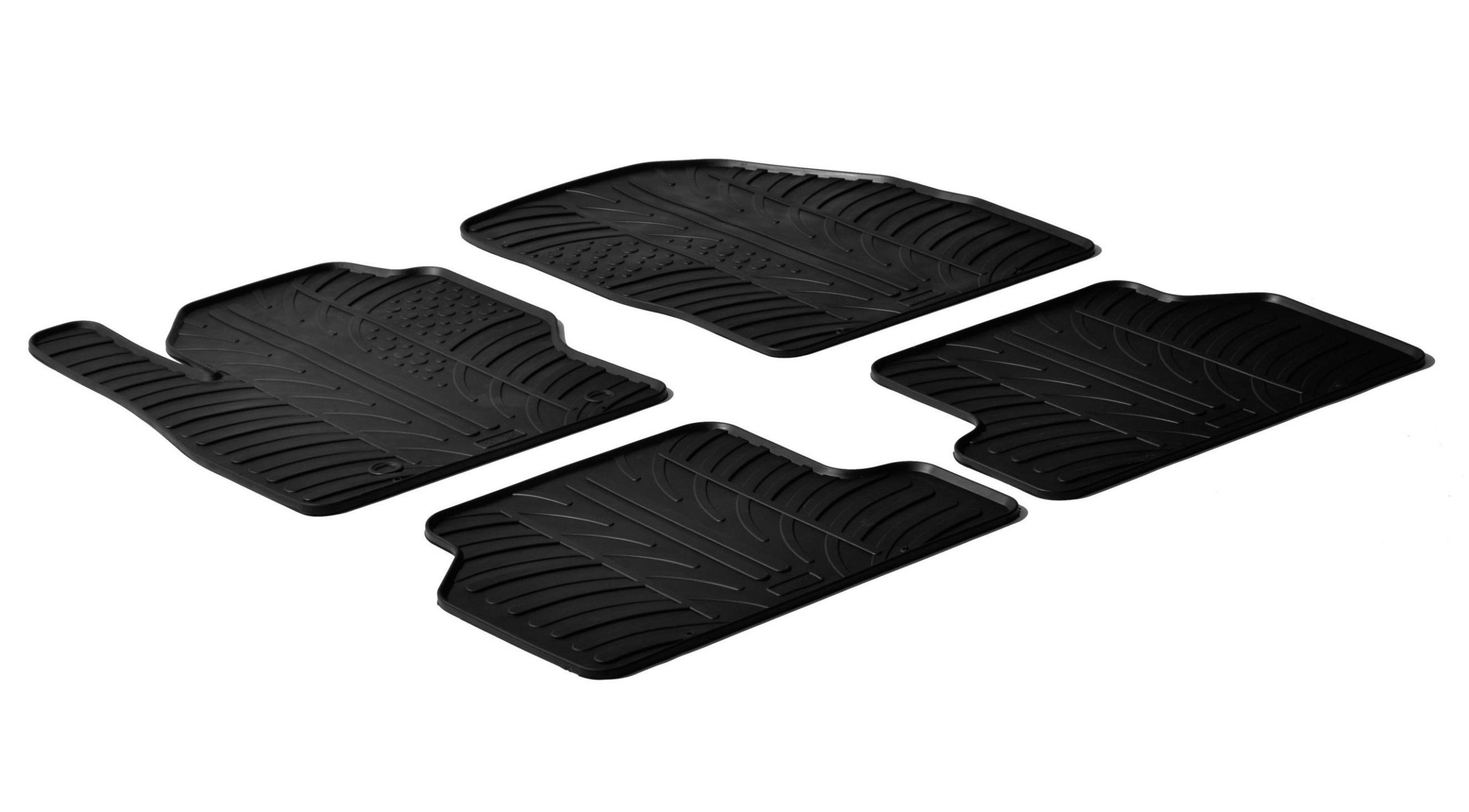 Set tappeti su misura in gomma - compatibile per Ford Focus 3p (02/05>02/11) - Ford Focus 5p (02/05>02/11) - Ford Focus Wagon (02/05>05/11)