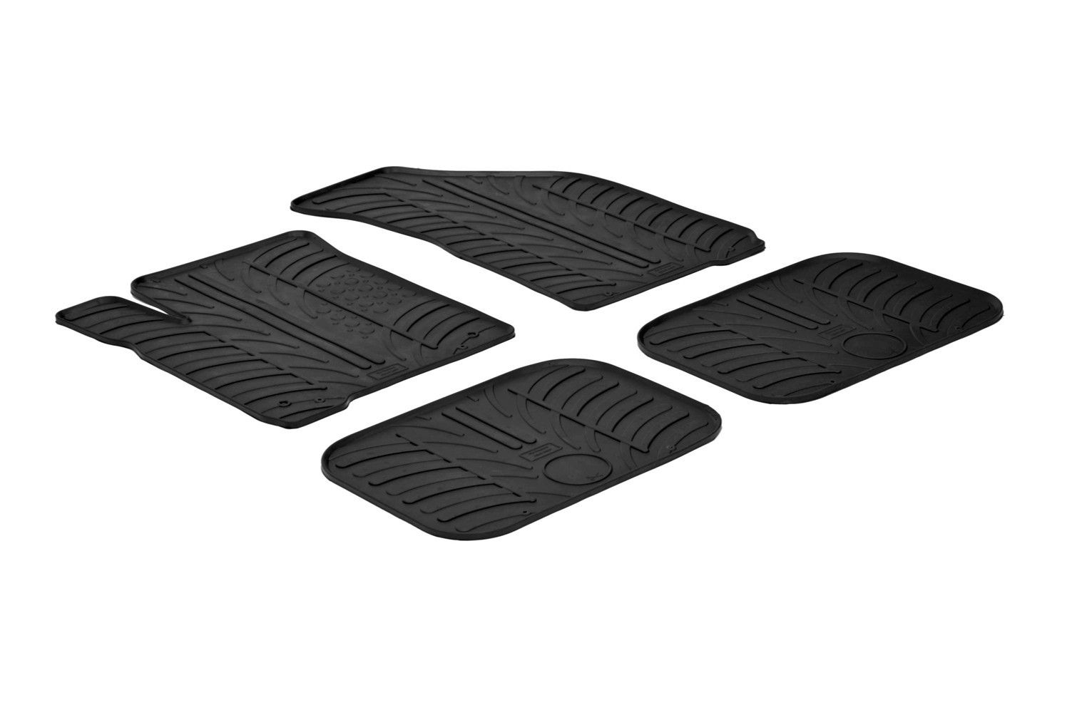 Set tappeti su misura in gomma - compatibile per Fiat Freemont (05/11>11/16)