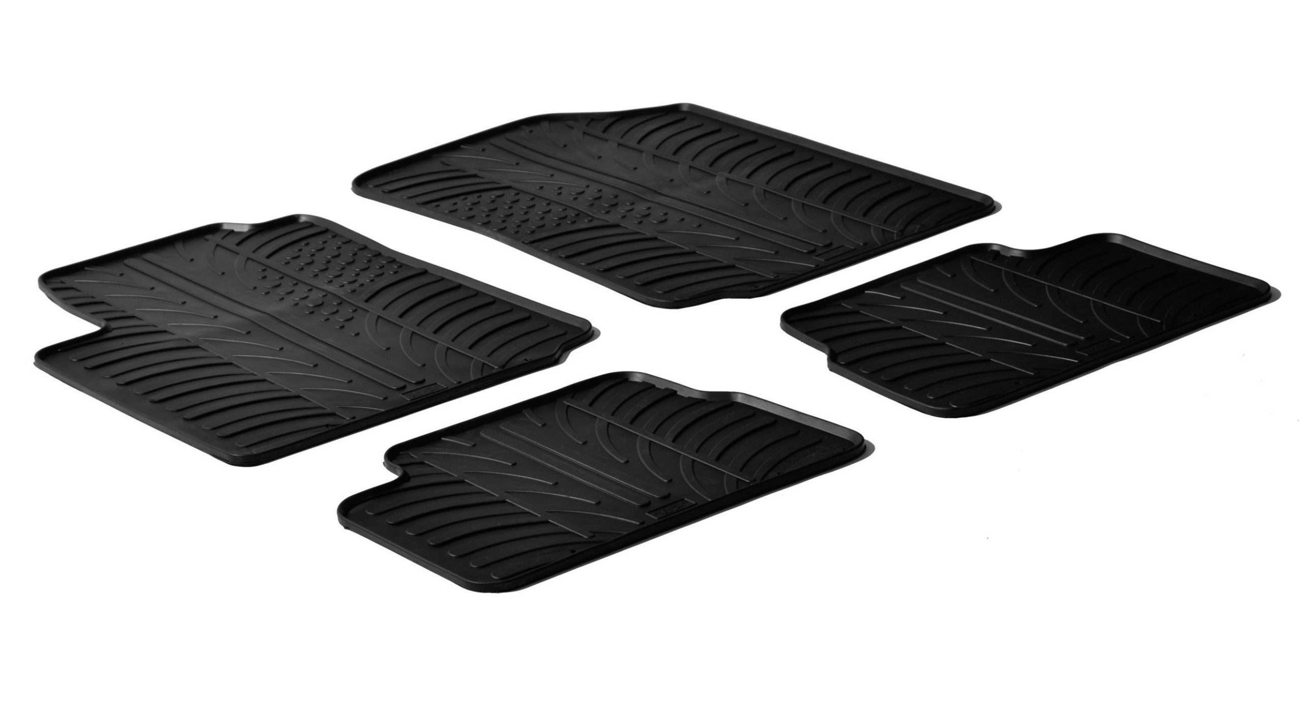 Set tappeti su misura in gomma - compatibile per Citroen C3 (05/02>10/09) - Citroen C3 Classic (11/09>12/10)