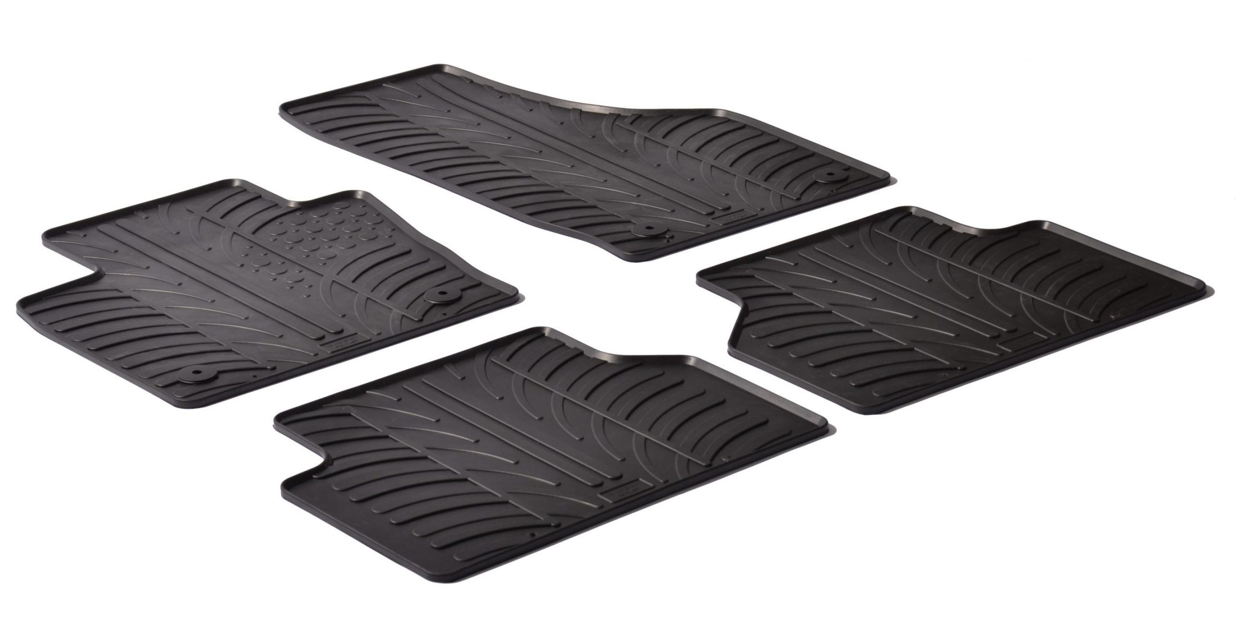 Set tappeti su misura in gomma - compatibile per Audi Q3 (10/11>12/18)