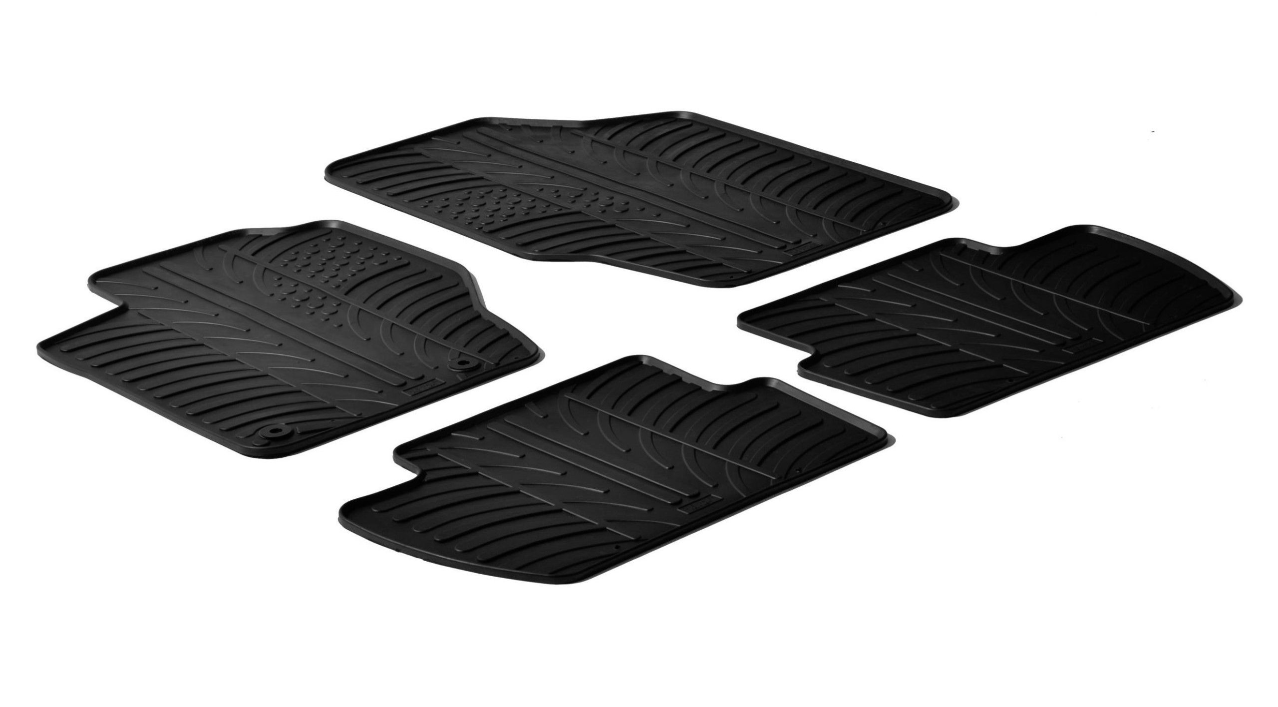 Set tappeti su misura in gomma - compatibile per Citroen C4 3p (01/05>10/10) - Citroen C4 5p (01/05>10/10)