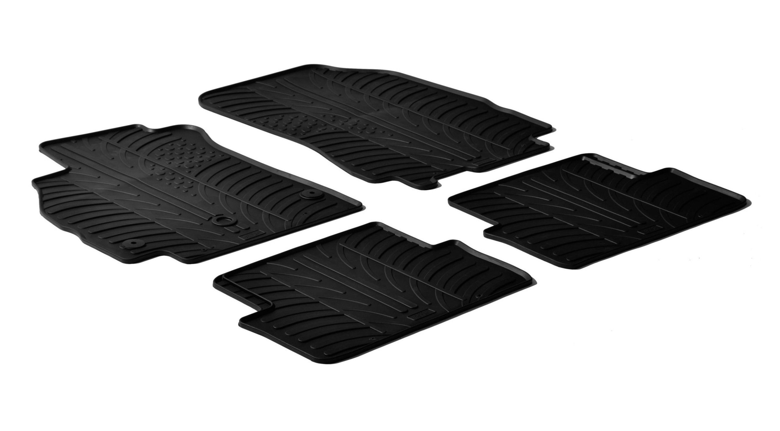 Set tappeti su misura in gomma - compatibile per Renault Megane III Sportour (09/09>09/16)