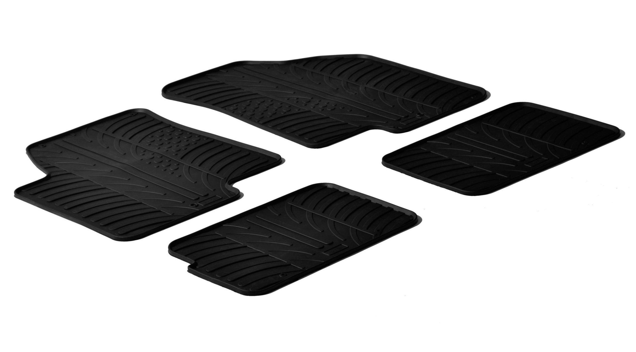Set tappeti su misura in gomma - compatibile per Kia Soul (03/09>12/11)