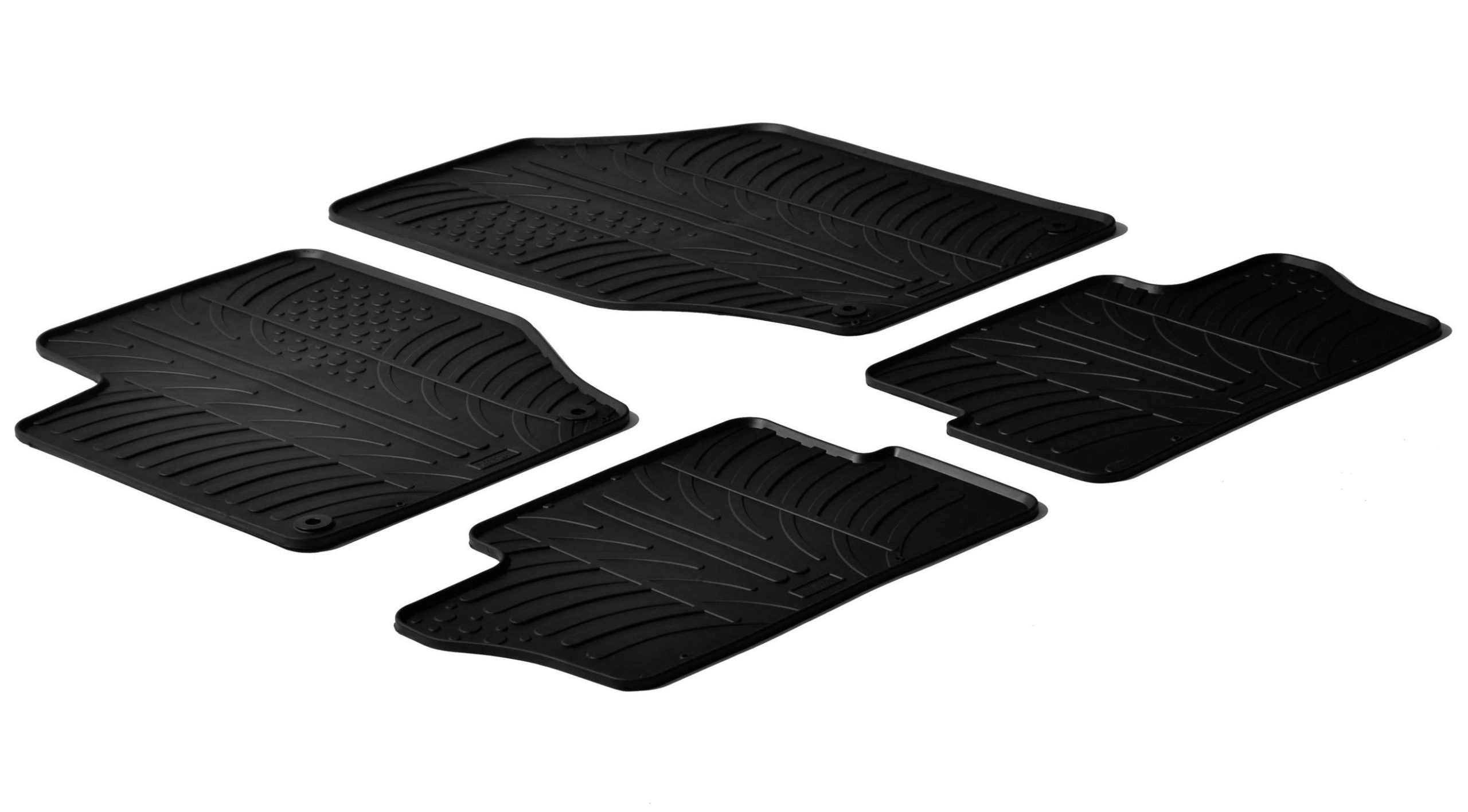Set tappeti su misura in gomma - compatibile per Peugeot 307 3p (06/01>08/07) - Peugeot 307 5p (06/01>08/07) - Peugeot 307 sw (05/02>04/08) - Peugeot 308 5p (09/07>09/13) - Peugeot 308 sw (05/08>04/1