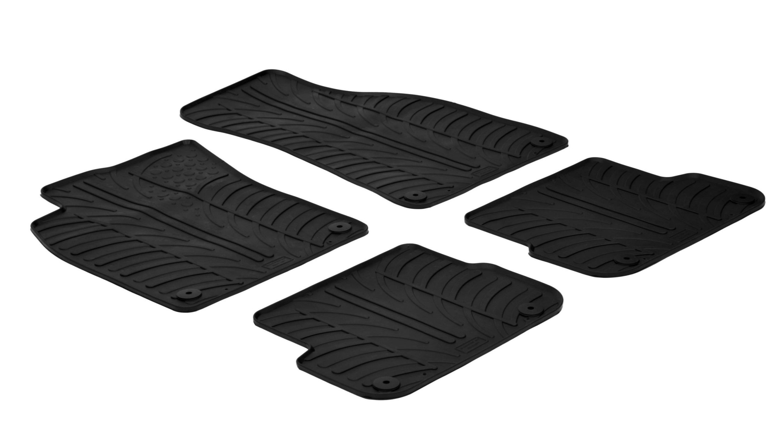 Set tappeti su misura in gomma - compatibile per Audi A6 4p (09/04>03/11)