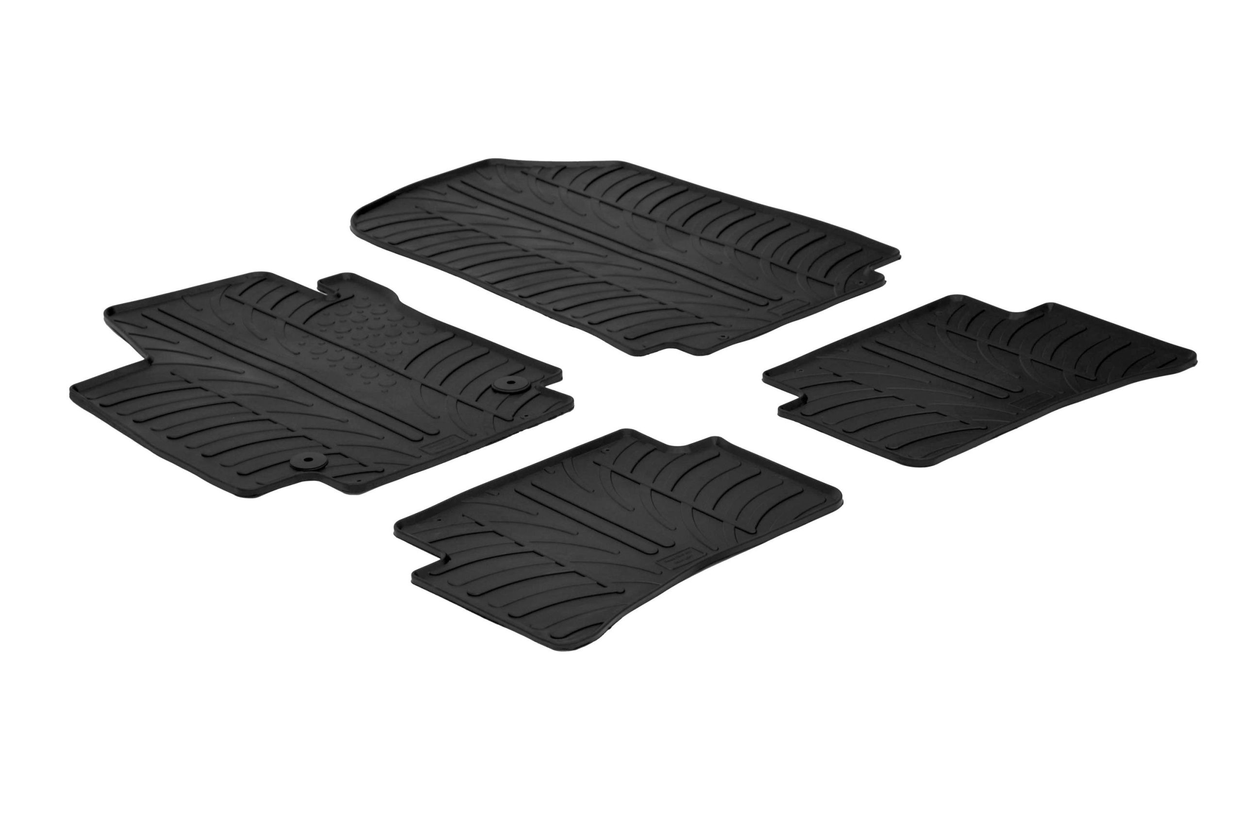 Set tappeti su misura in gomma - compatibile per Renault Captur (05/13>11/19) - Renault Clio IV 5p (10/12>07/19) - Renault Clio IV Generation (08/19>03/20) - Renault Clio IV Sporter (04/13>03/20)