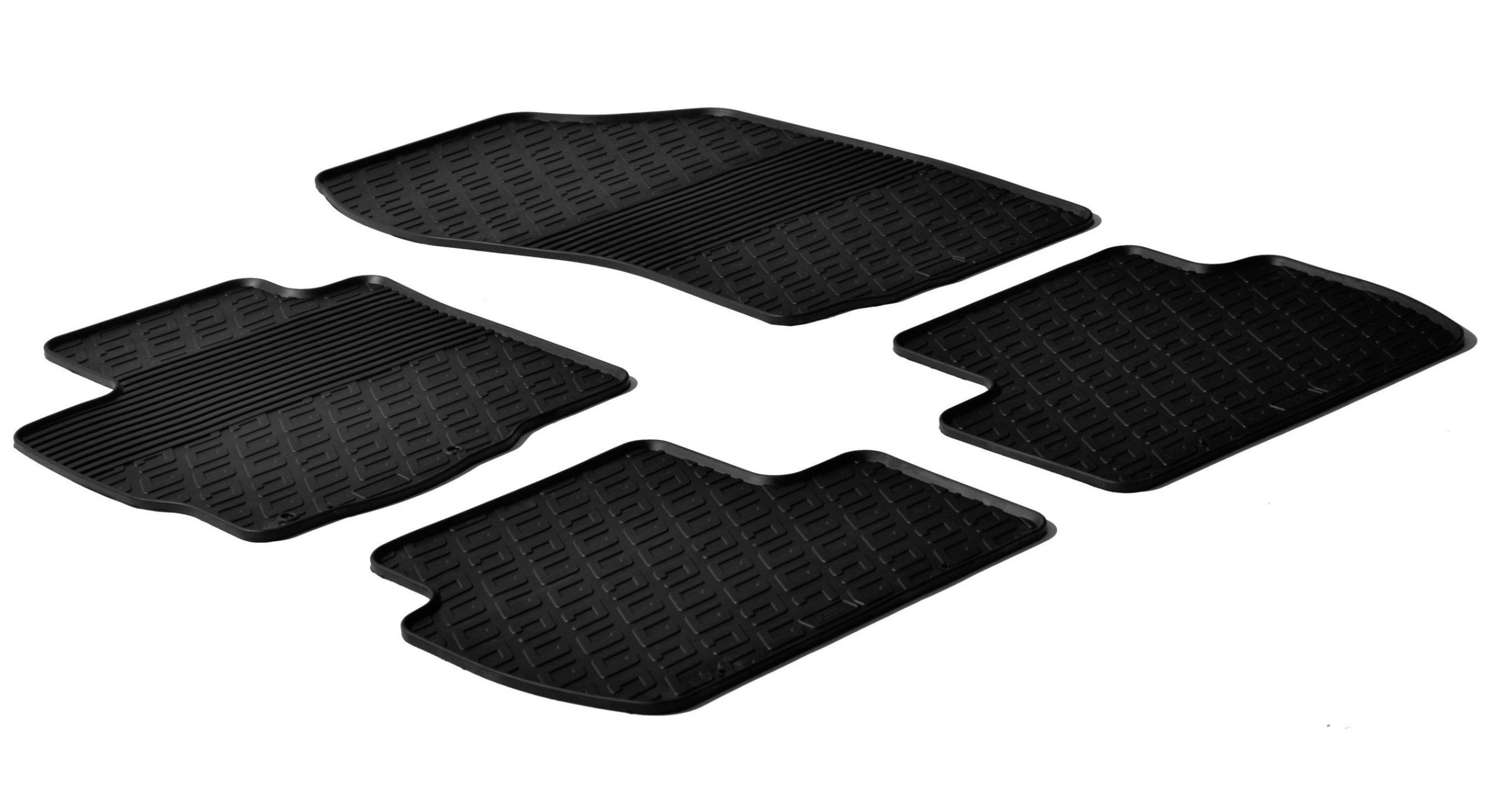 Set tappeti su misura in gomma - compatibile per Citroen C-Crosser (06/07>01/13) - Mitsubishi Outlander (02/07>02/10) - Peugeot 4007 (07/08>12/12)