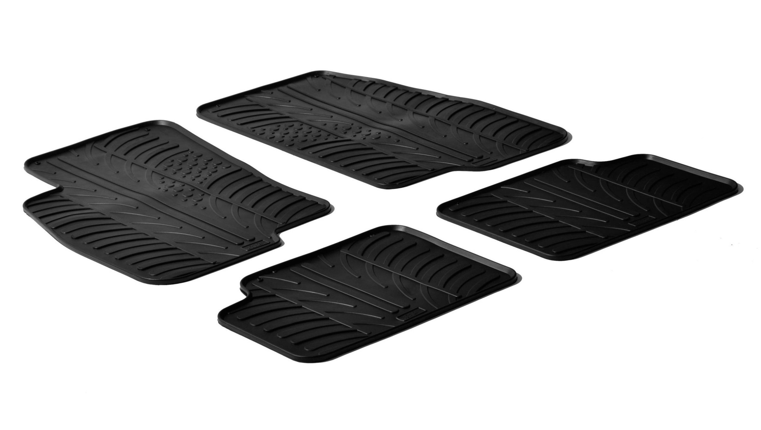 Set tappeti su misura in gomma - compatibile per Fiat Grande Punto 3p (09/05>04/12) - Fiat Grande Punto 5p (09/05>04/12) - Fiat Linea (01/07>11/14)