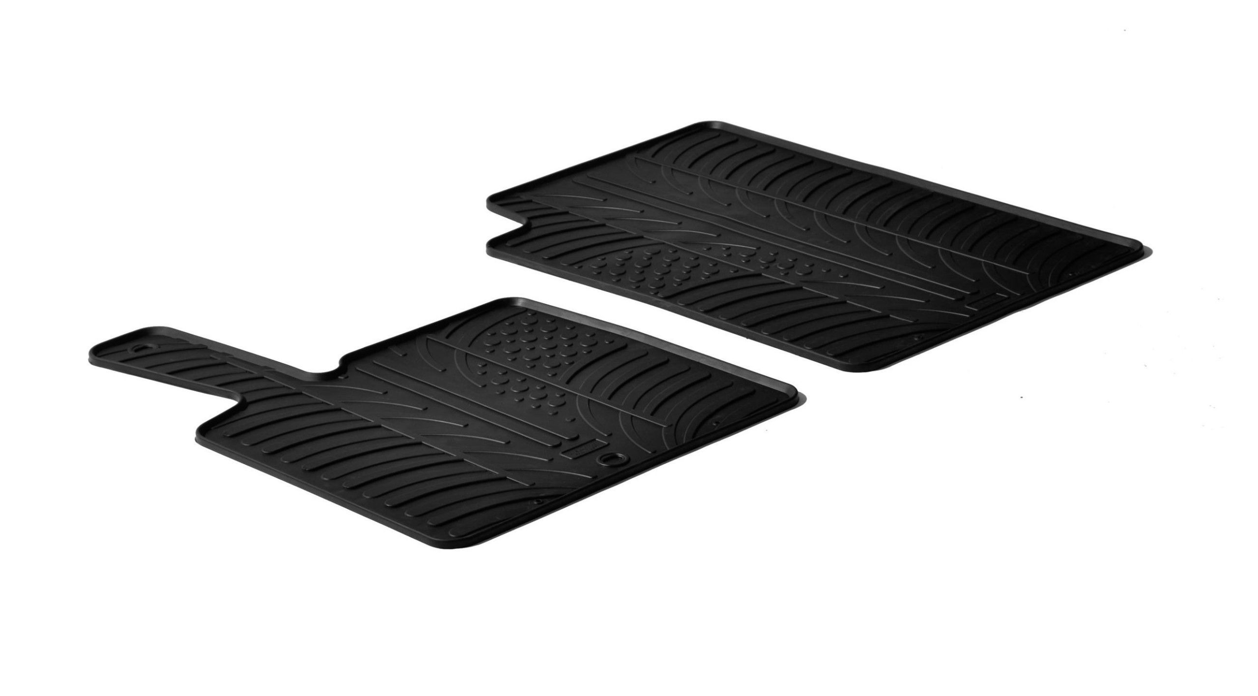 Set tappeti su misura in gomma - compatibile per Smart Fortwo (03/00>10/14) - Smart Fortwo Cabrio (01/07>11/15)