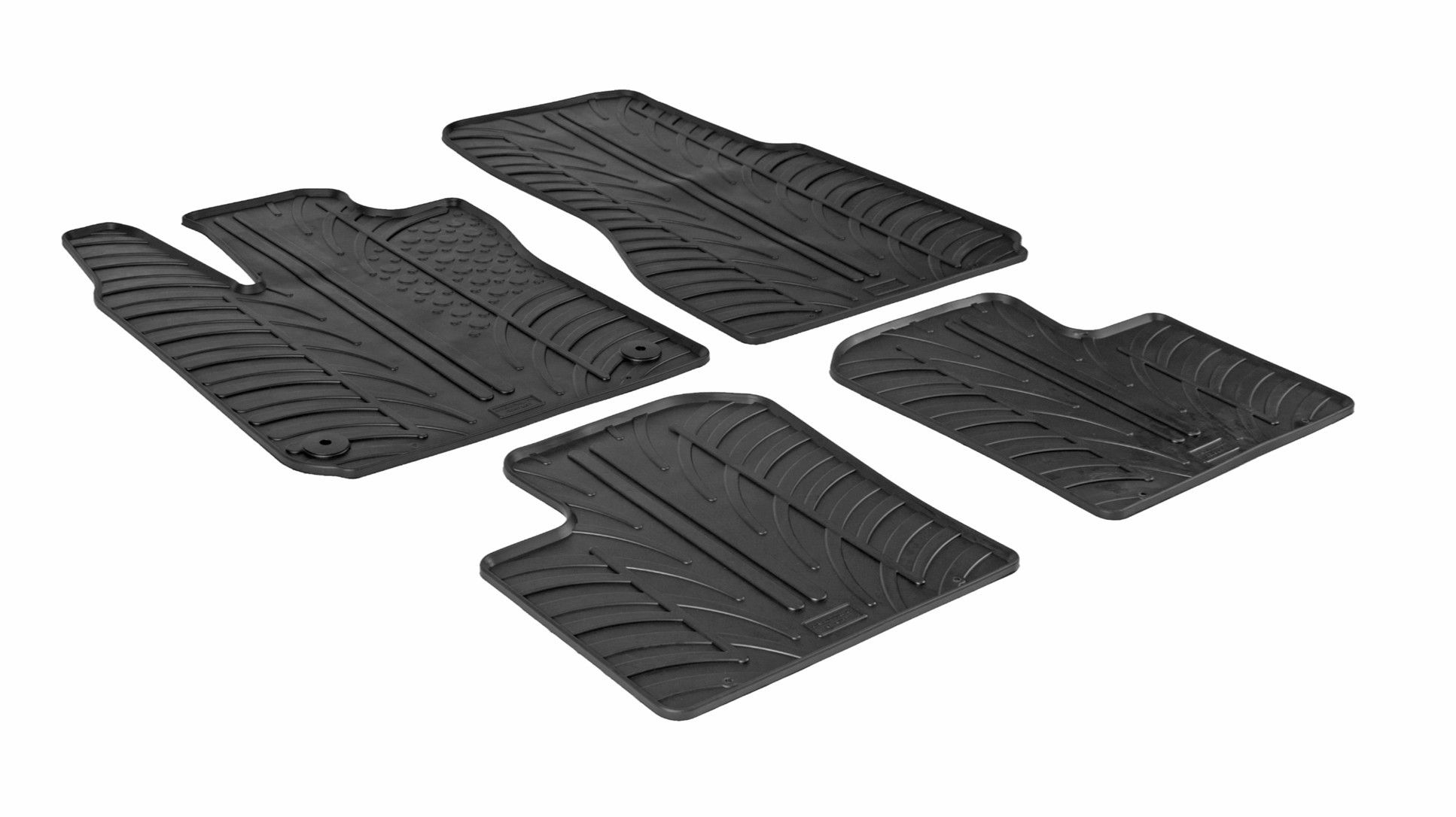 Set tappeti su misura in gomma - compatibile per Renault Twingo (09/14>11/24)