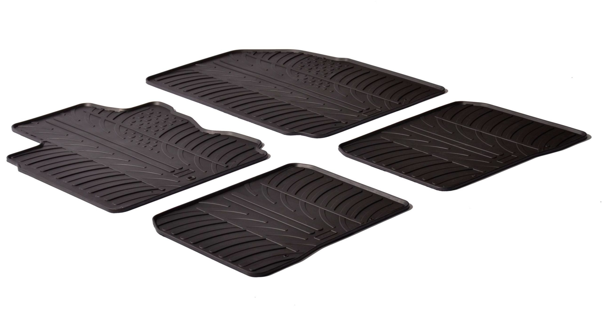 Set tappeti su misura in gomma - compatibile per Nissan Note (03/06>09/13)