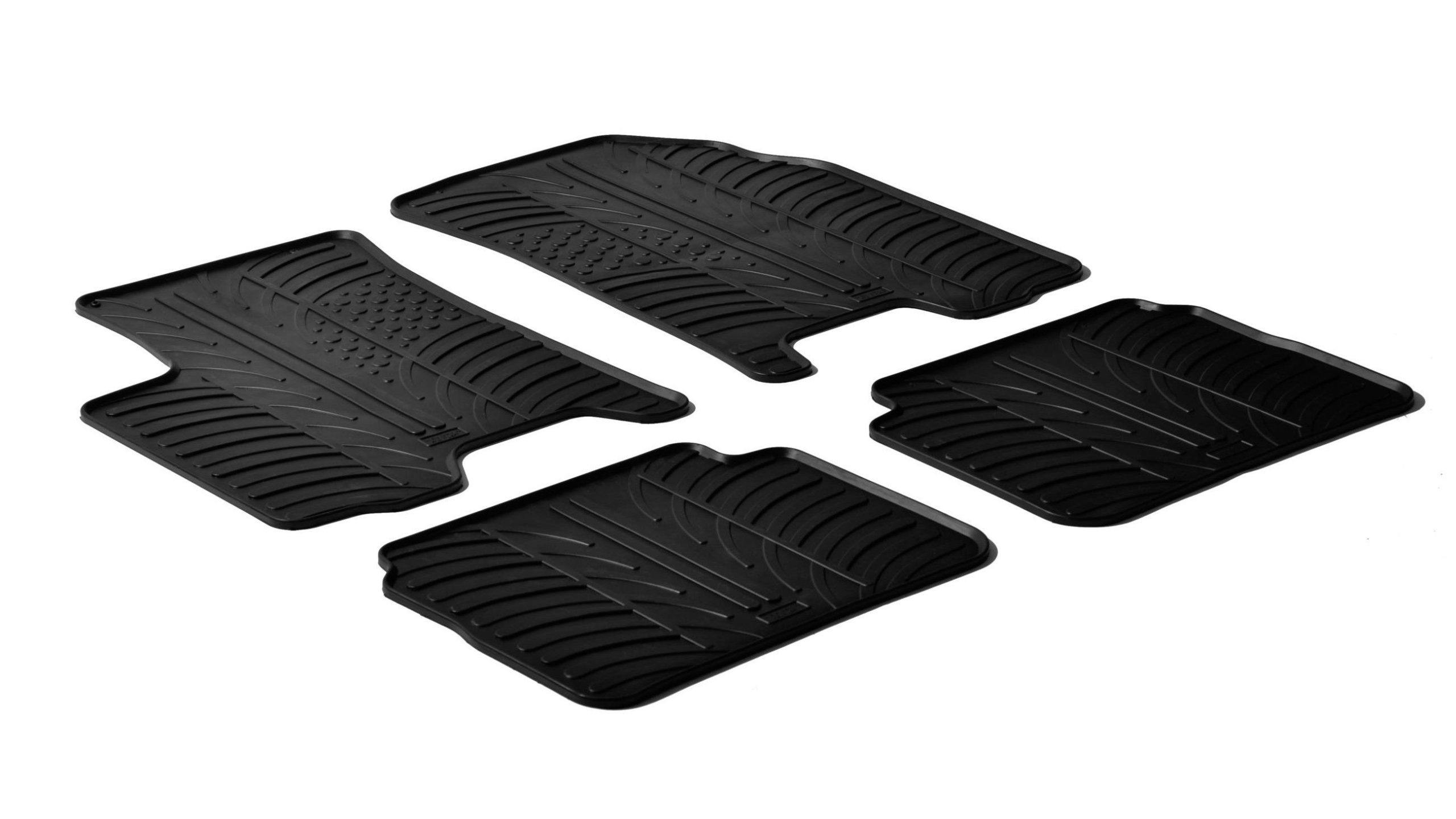 Set tappeti su misura in gomma - compatibile per Chevrolet Aveo 3p (02/05>05/08) - Chevrolet Aveo 5p (09/02>05/08) - Daewoo Kalos 3p (02/05>05/08) - Daewoo Kalos 5p (09/02>05/08)