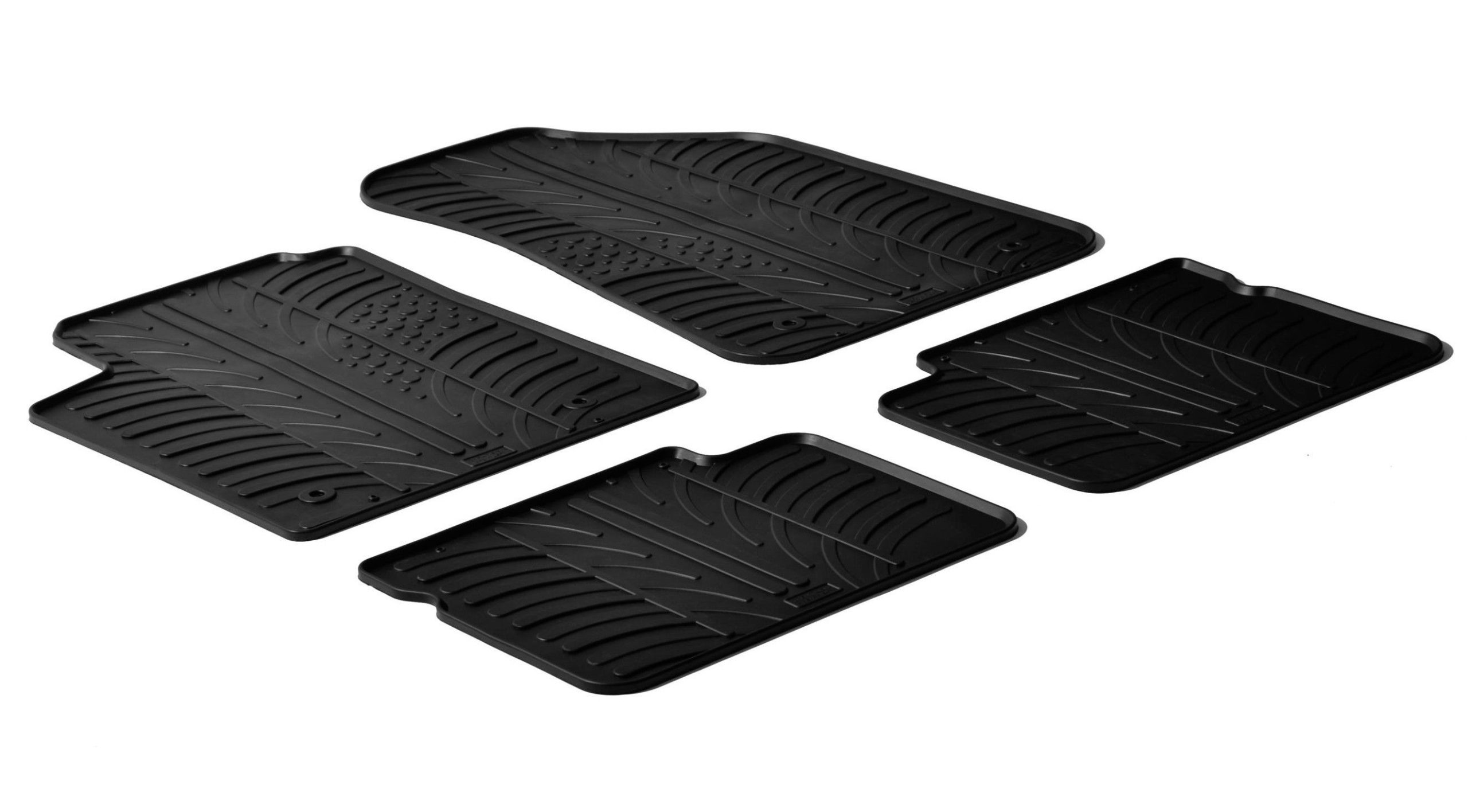 Set tappeti su misura in gomma - compatibile per Fiat Bravo (02/07>11/15) - Lancia Delta (06/08>06/15)
