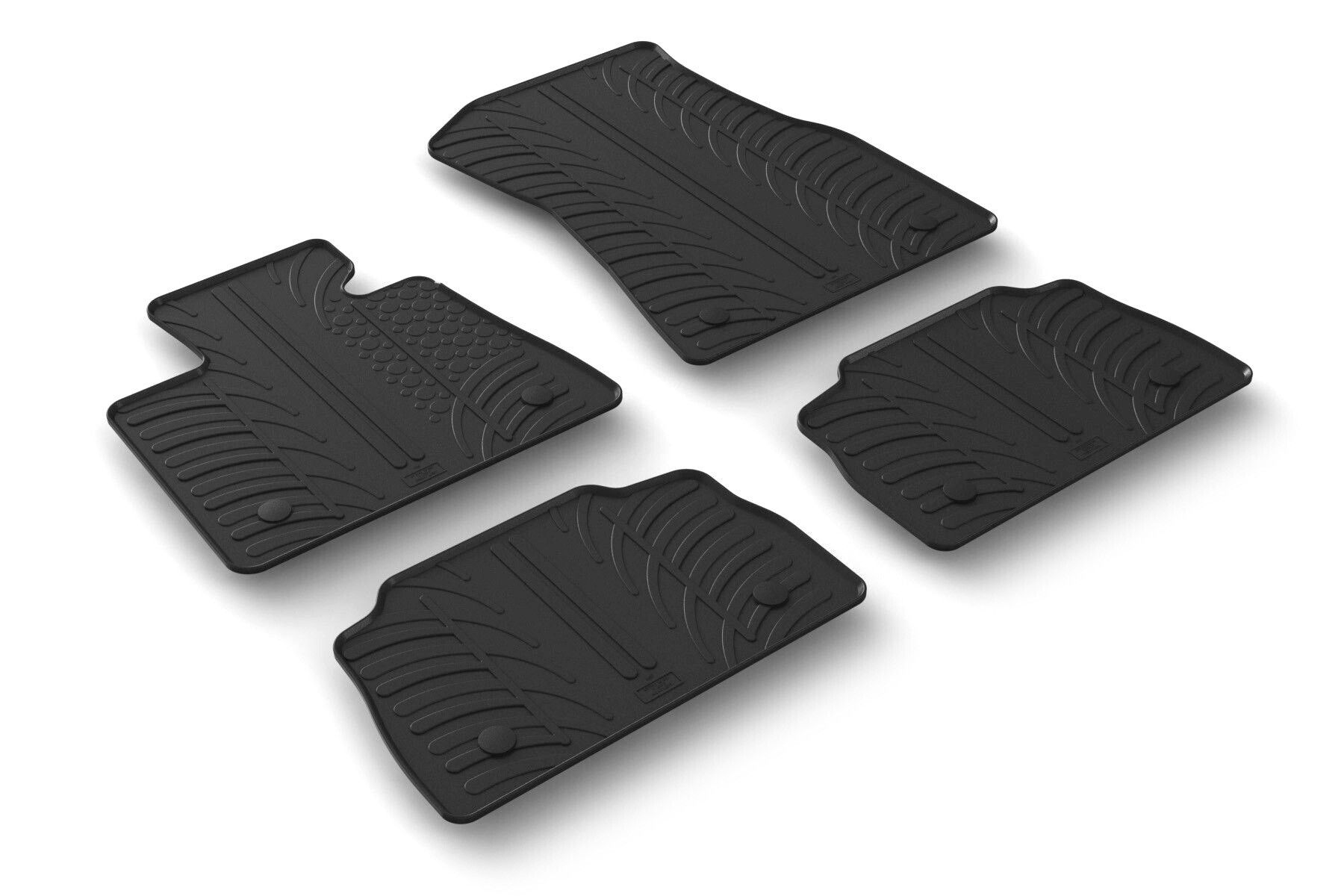 Set tappeti su misura in gomma - compatibile per Bmw X6 (G06) (09/19>) automatico