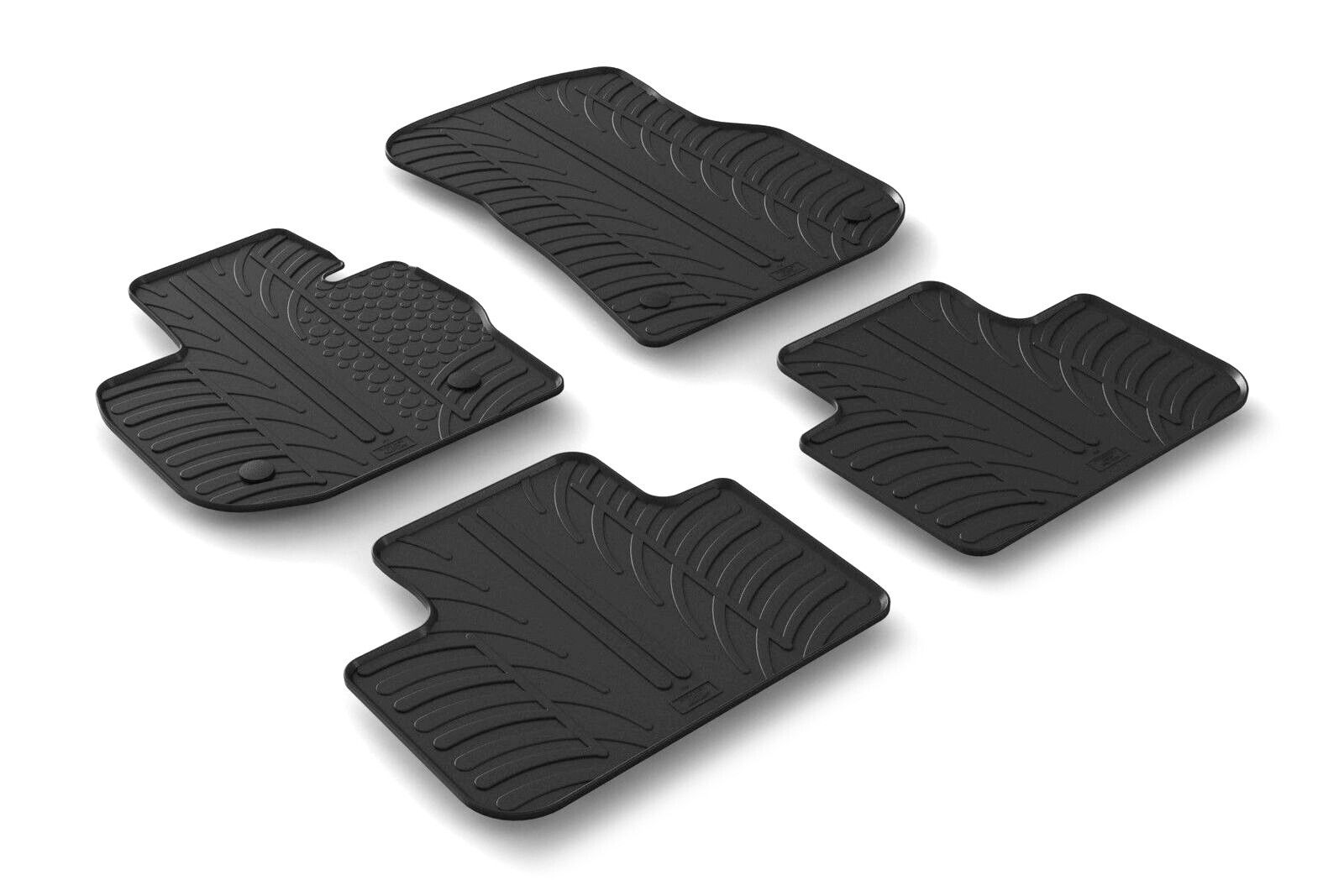 Set tappeti su misura in gomma - compatibile per Bmw X4 (G02) (04/18>) automatico