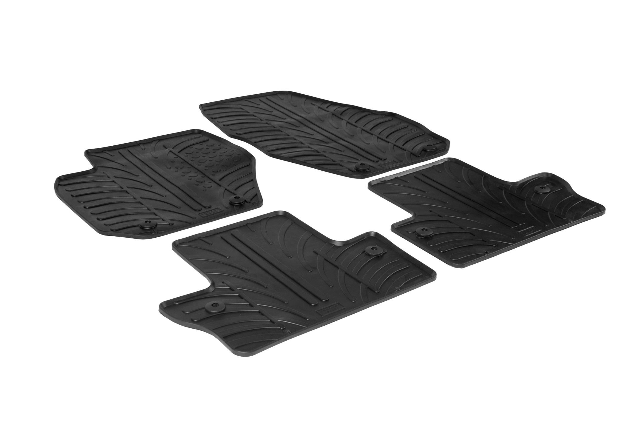 Set tappeti su misura in gomma - compatibile per Volvo S60 4p (09/10>10/18) - Volvo S60 Cross Country (08/15>10/18) - Volvo V60 (11/10>08/18) - Volvo V60 Cross Country (05/15>10/18)