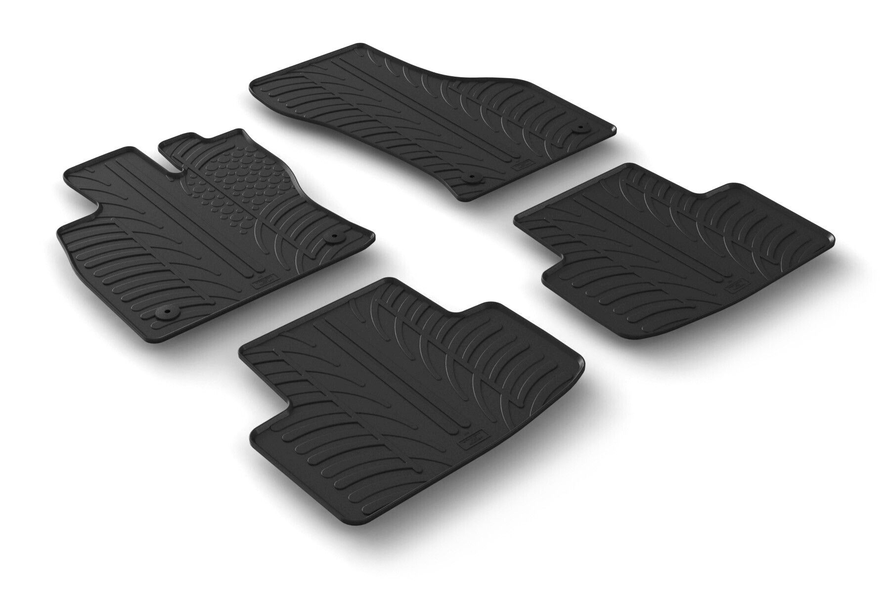 Set tappeti su misura in gomma - compatibile per Skoda Octavia 5p (06/20>02/24) no ibrida - Skoda Octavia Wagon (06/20>02/24) no ibrida - Skoda Octavia 5p (03/24>) no ibrida - Skoda Octavia Wagon (03