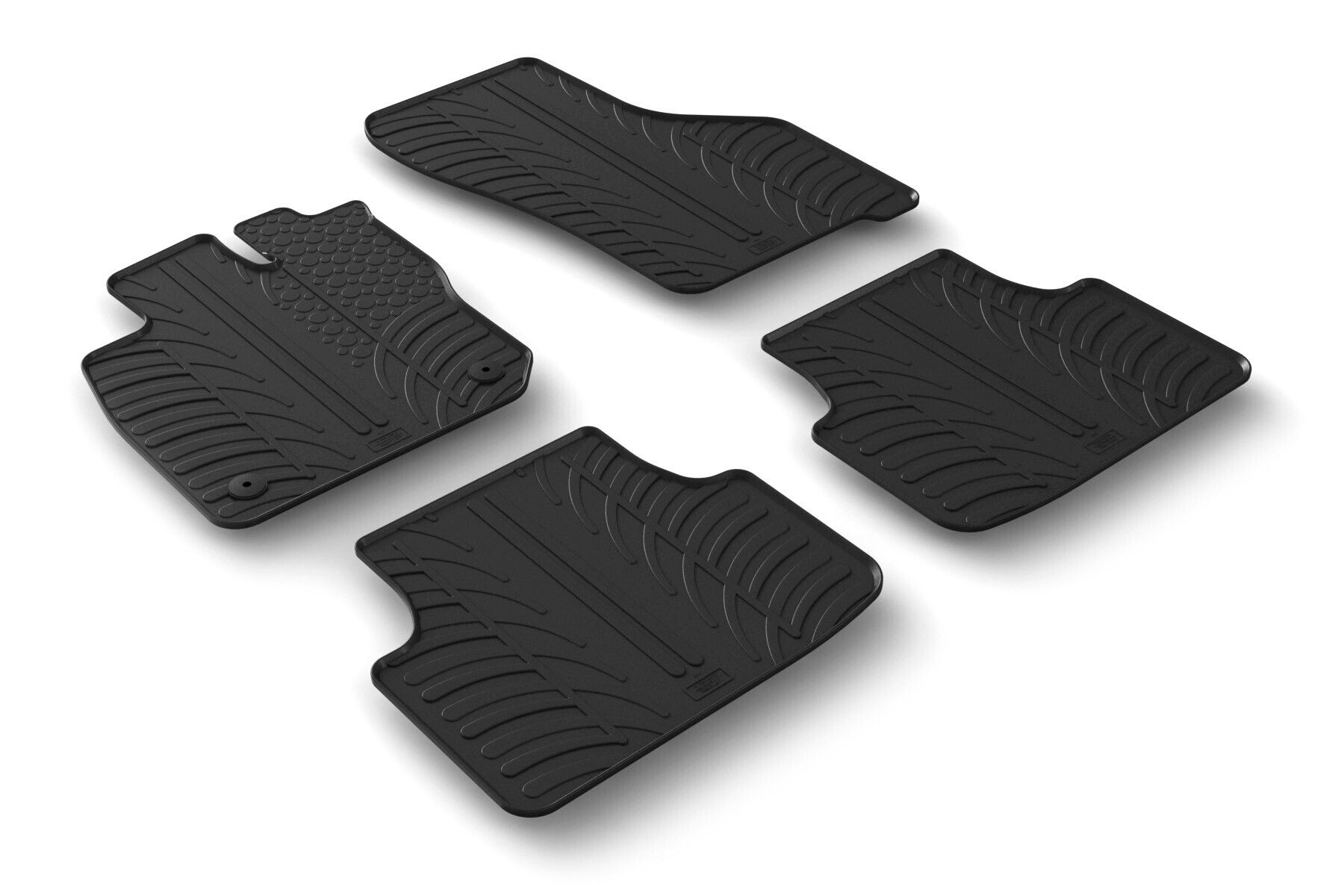 Set tappeti su misura in gomma - compatibile per Seat Leon 5p (06/20>) anche ibrida - Seat Leon Sportstourer (06/20>) anche ibrida - Cupra Leon 5p (12/20>07/24) - Cupra Leon Sportstourer sw (12/20>07